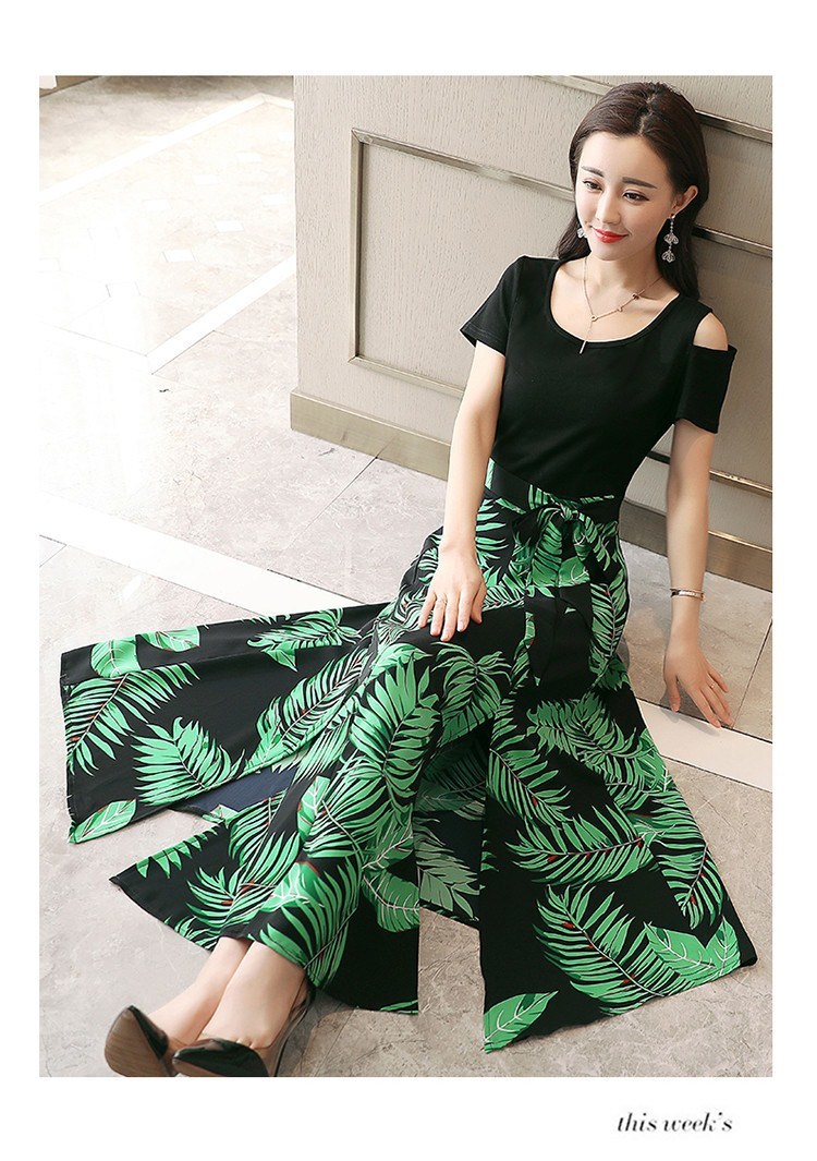 即納 半袖ワンピース ロングマキシ丈 リーフ柄 マキシ丈 大きいサイズ 長袖 半袖 カットソー タイト スカート 秋冬 冬新作 冬物 冬スペシャルセール 秋冬 冬服 韓国 オルチャン Ladys Paradise