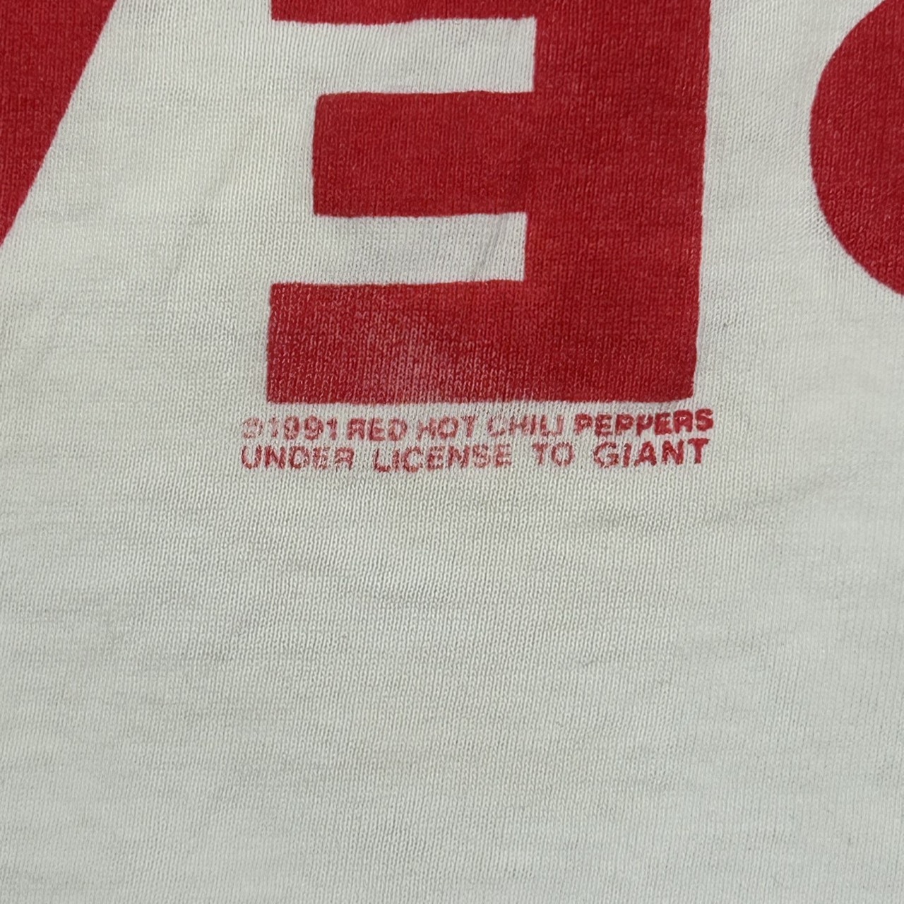 Red Hot Chili Peppers “Aztec” Vintage Band T-Shirt White GIANT XL の画像 6