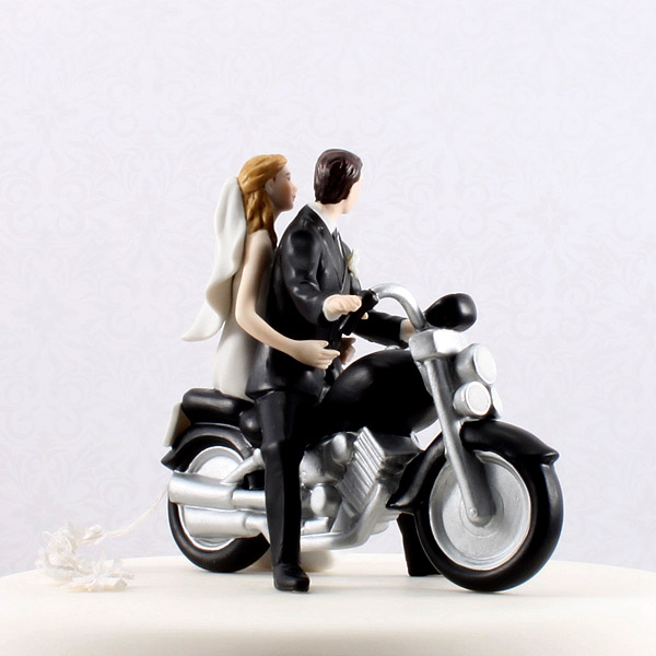 お取り寄せ ケーキトッパー ロマンチック編 バイクで走る二人 Mj8660 Mimij Bridal