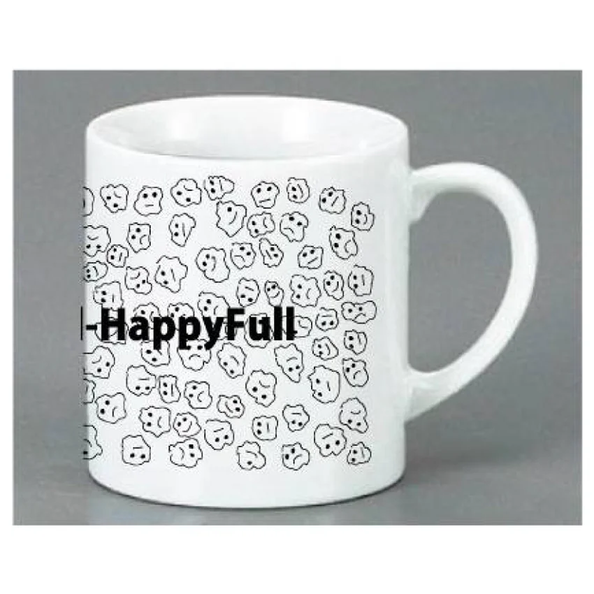 マグカップ顔だらけ