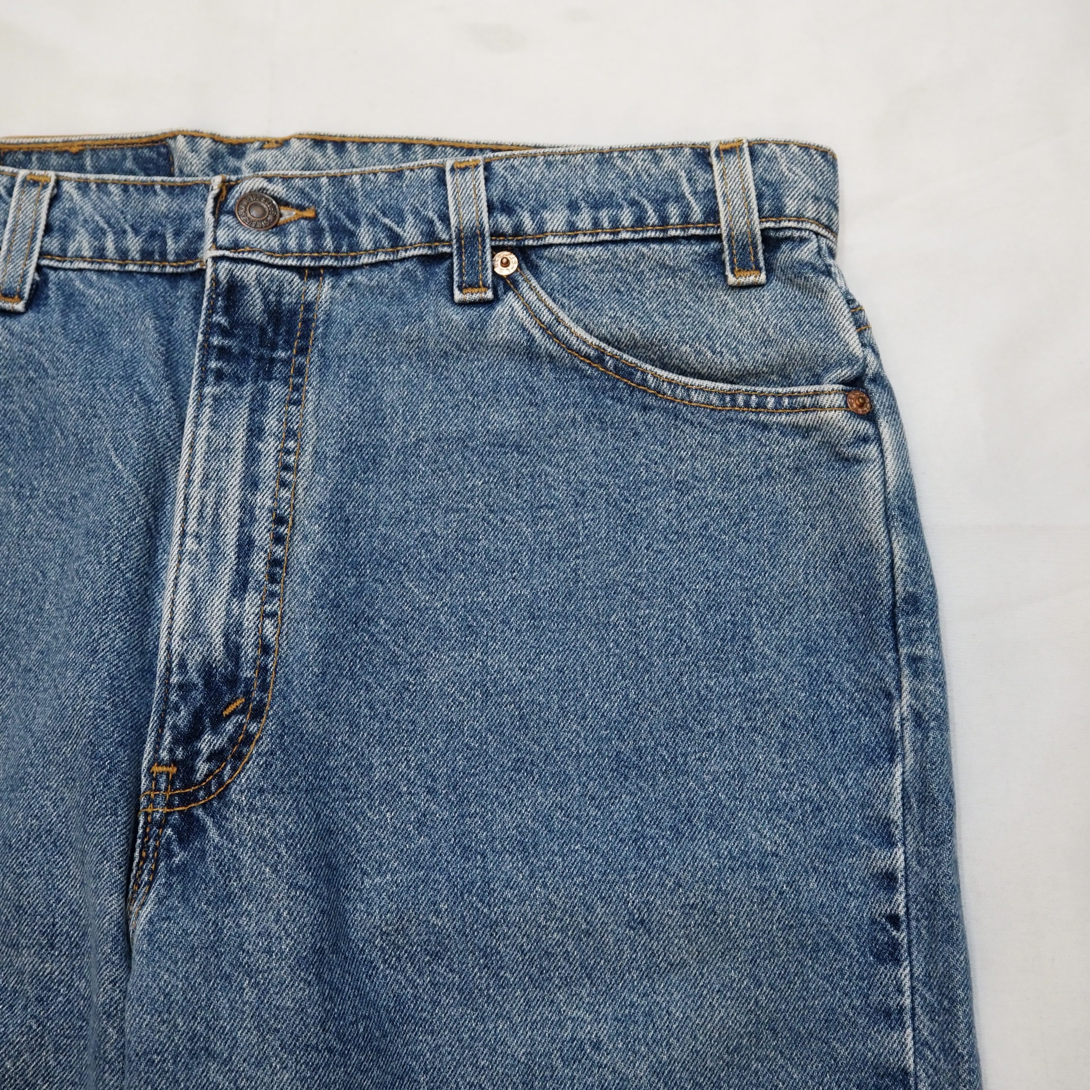 90S Levi’s 505 Blue Denim Shorts Size 36 の画像 3