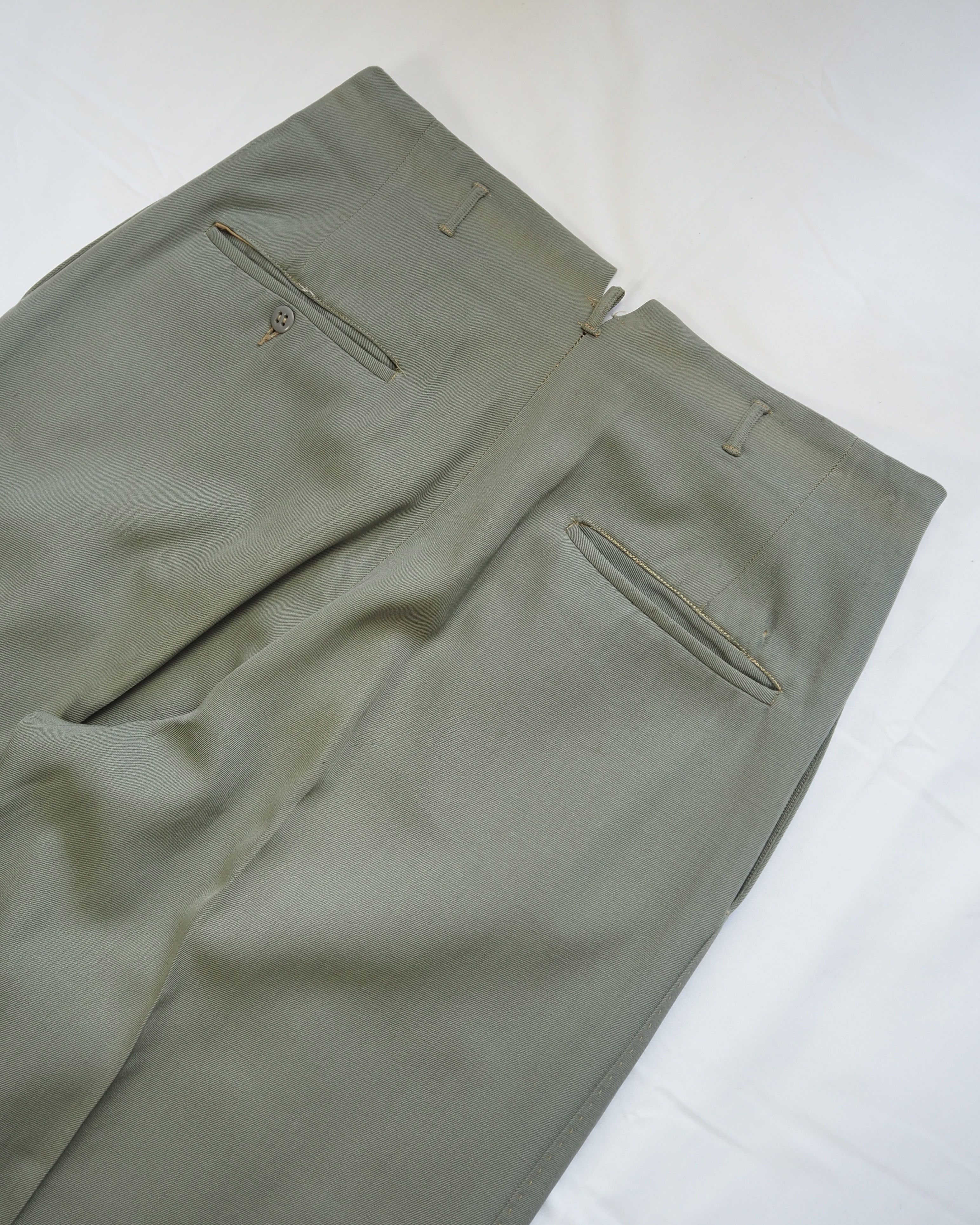 【VCM入荷】50’s ウールスラックス ライトグリーン の画像 14