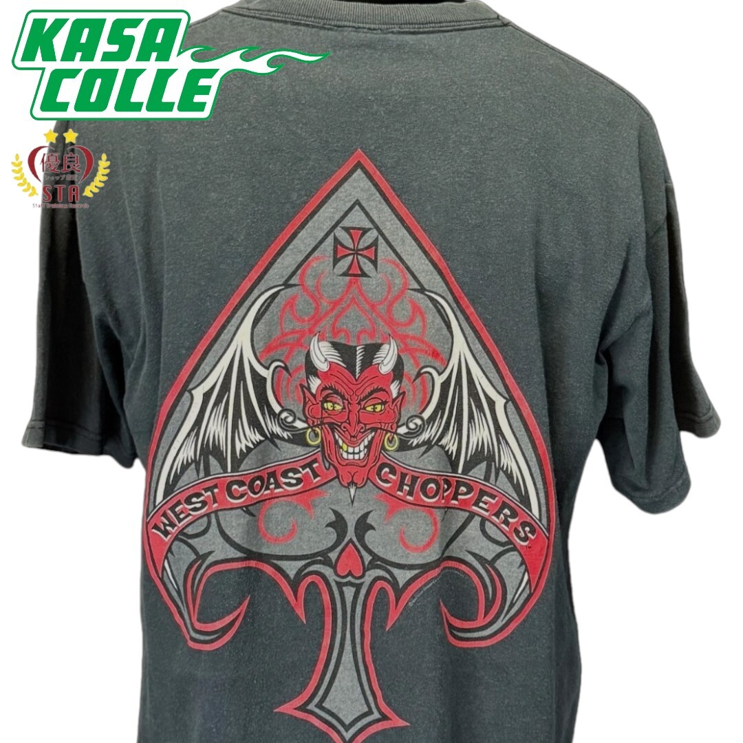 【WEST COAST CHOPPERS】ウエストコーストチョッパーズ アイアンクロス デビル Tシャツ L