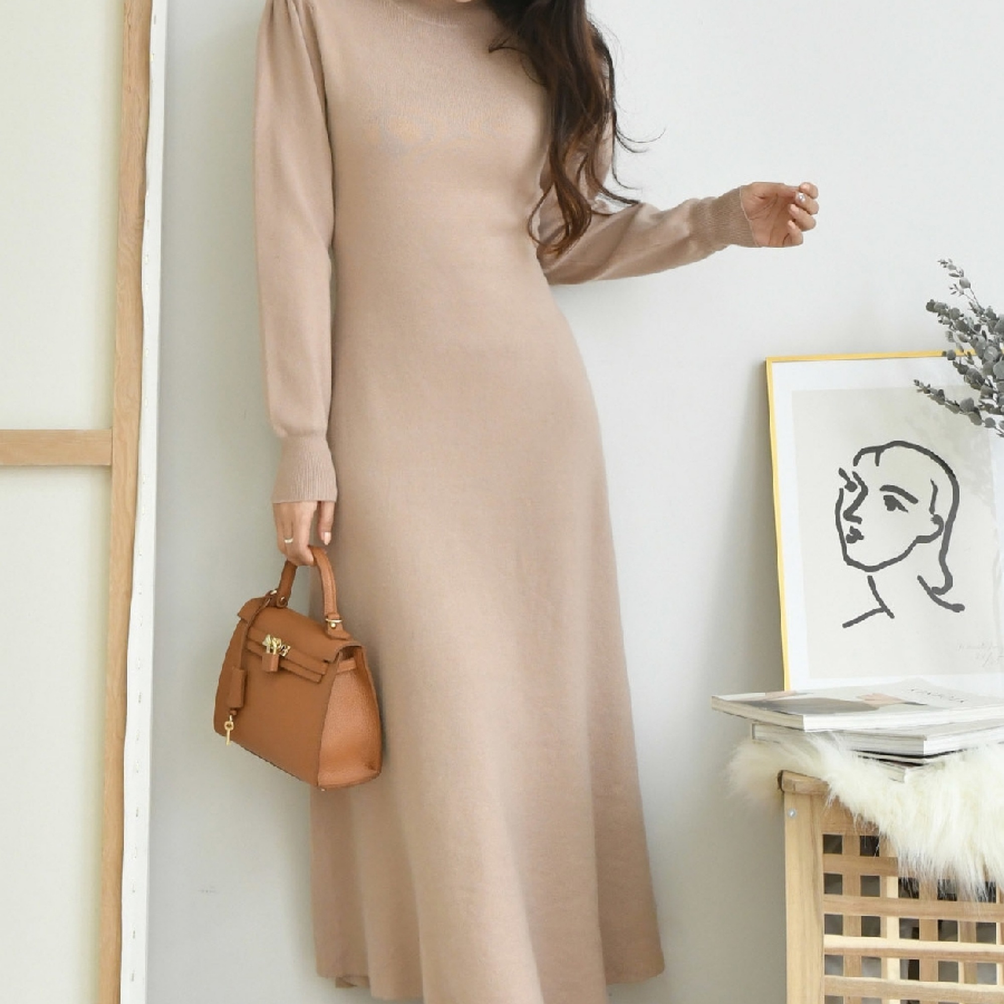 フレアニットワンピース 3ocean レディースアパレル オトナ女子 ワンピース