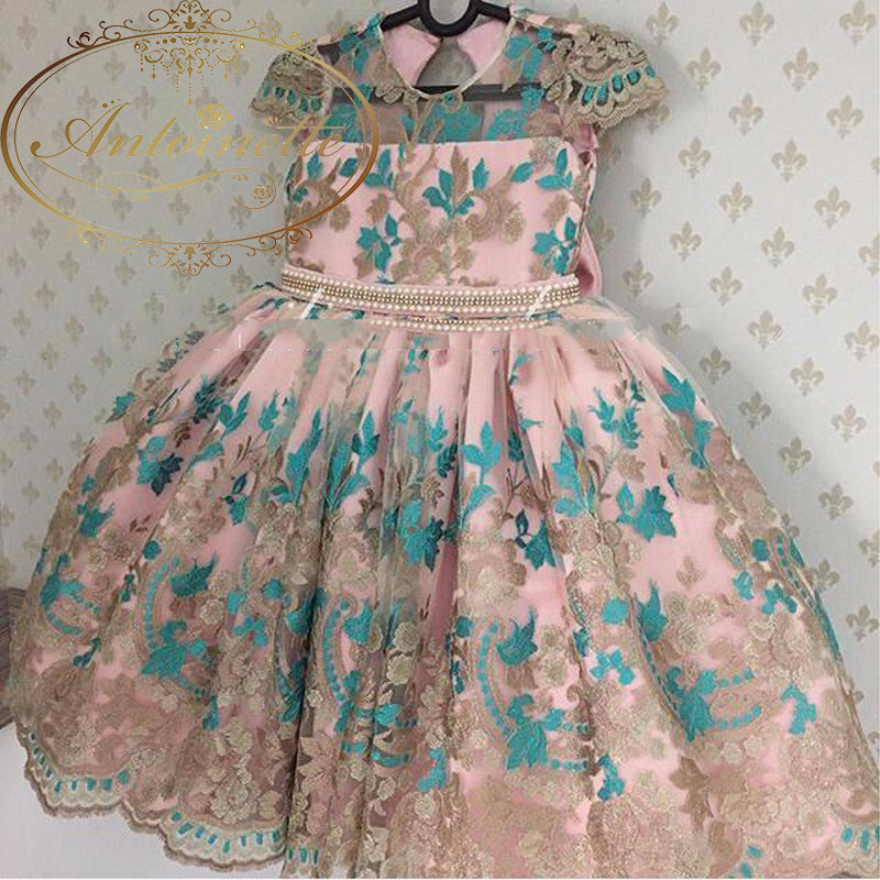 誕生日 リングガール 女の子 赤ちゃん ベビードレス 海外 オーガンジードレス ゴージャス Antoinette