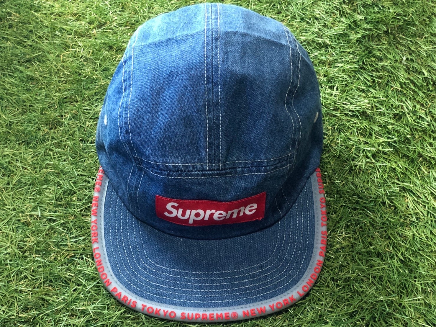 supreme cap denim