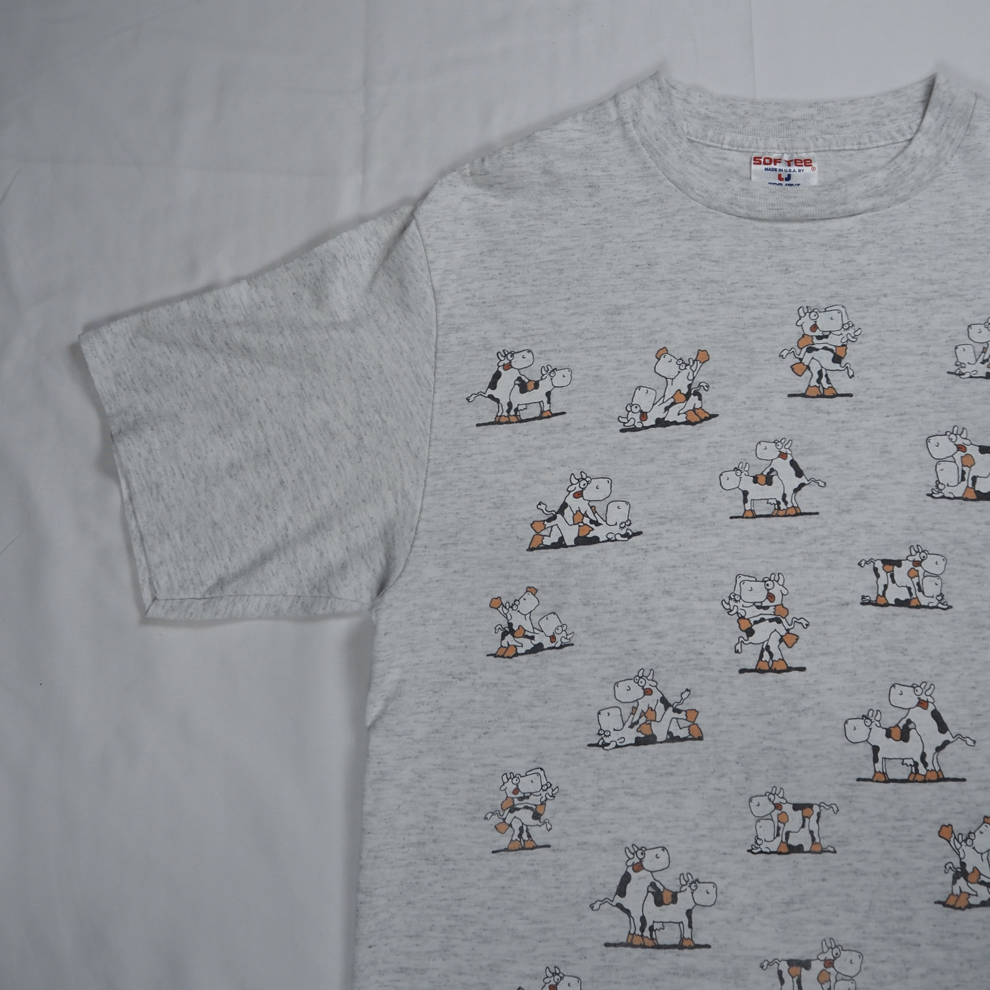 90’s SOF TEE 四十八手Tシャツ ホルスタイン Lサイズ の画像 5