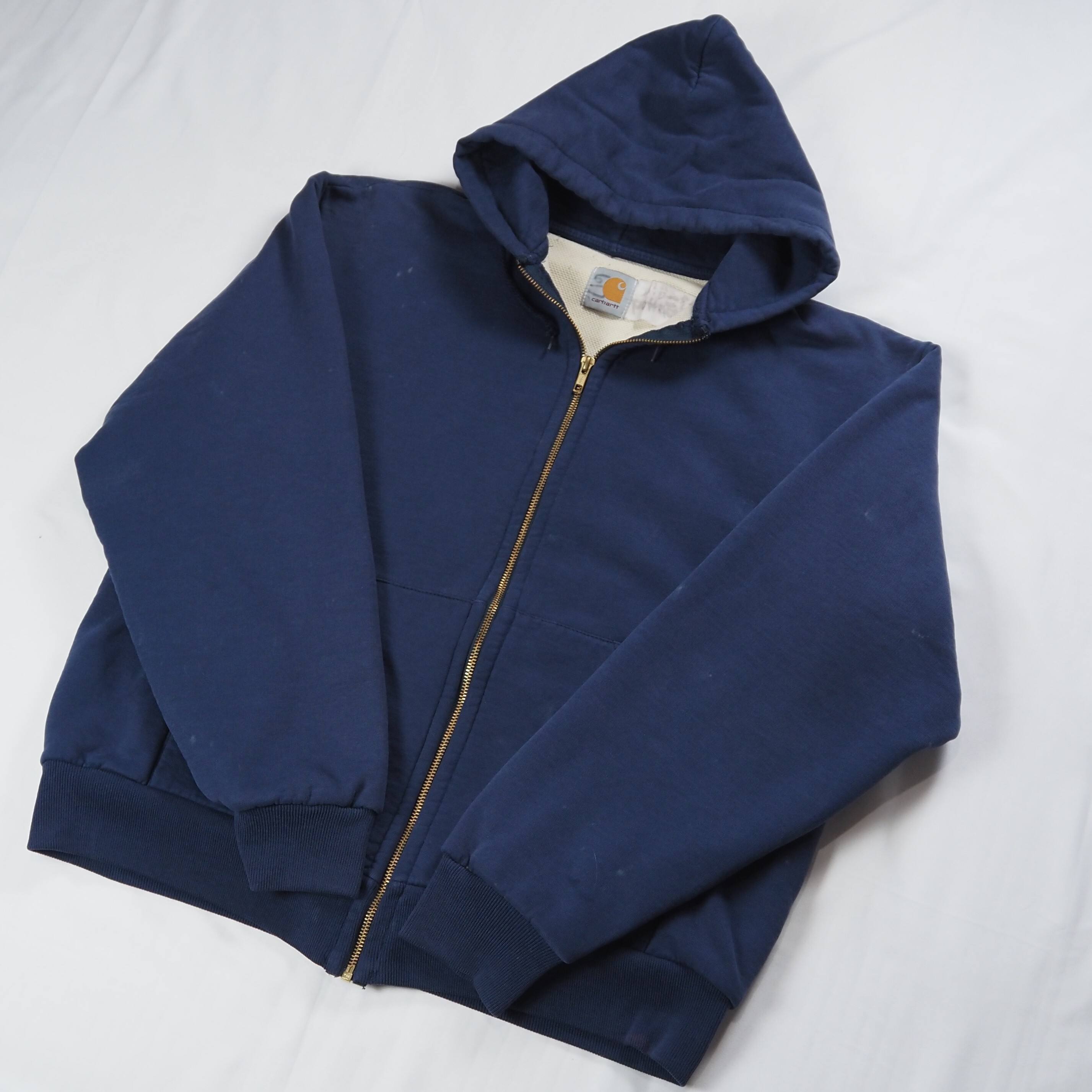 【9/23 20:00入荷】80's〜 Carhartt 裏サーマルジップフーディ の画像 11