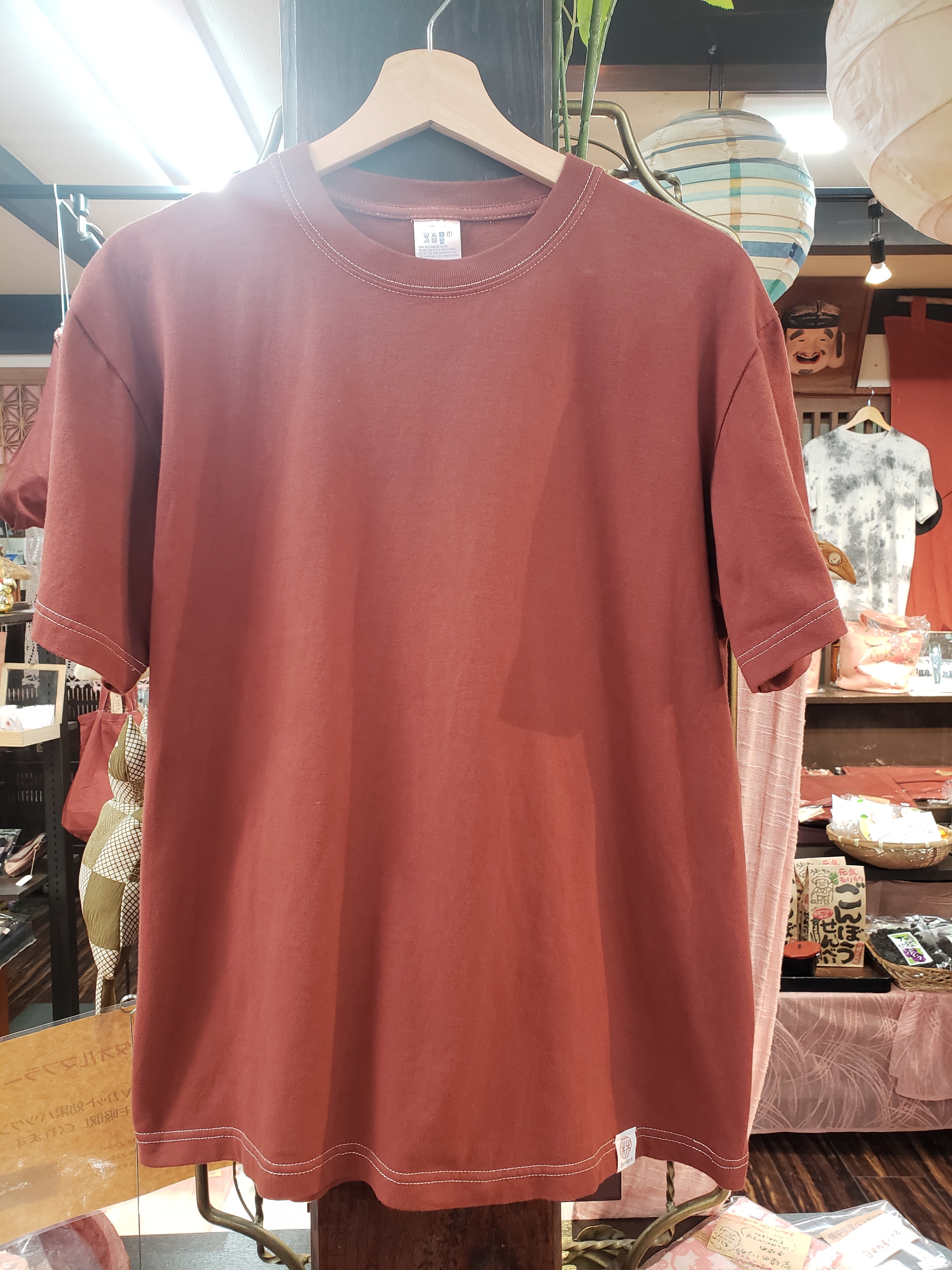 ベンガラ染Tシャツ(Lサイズ)