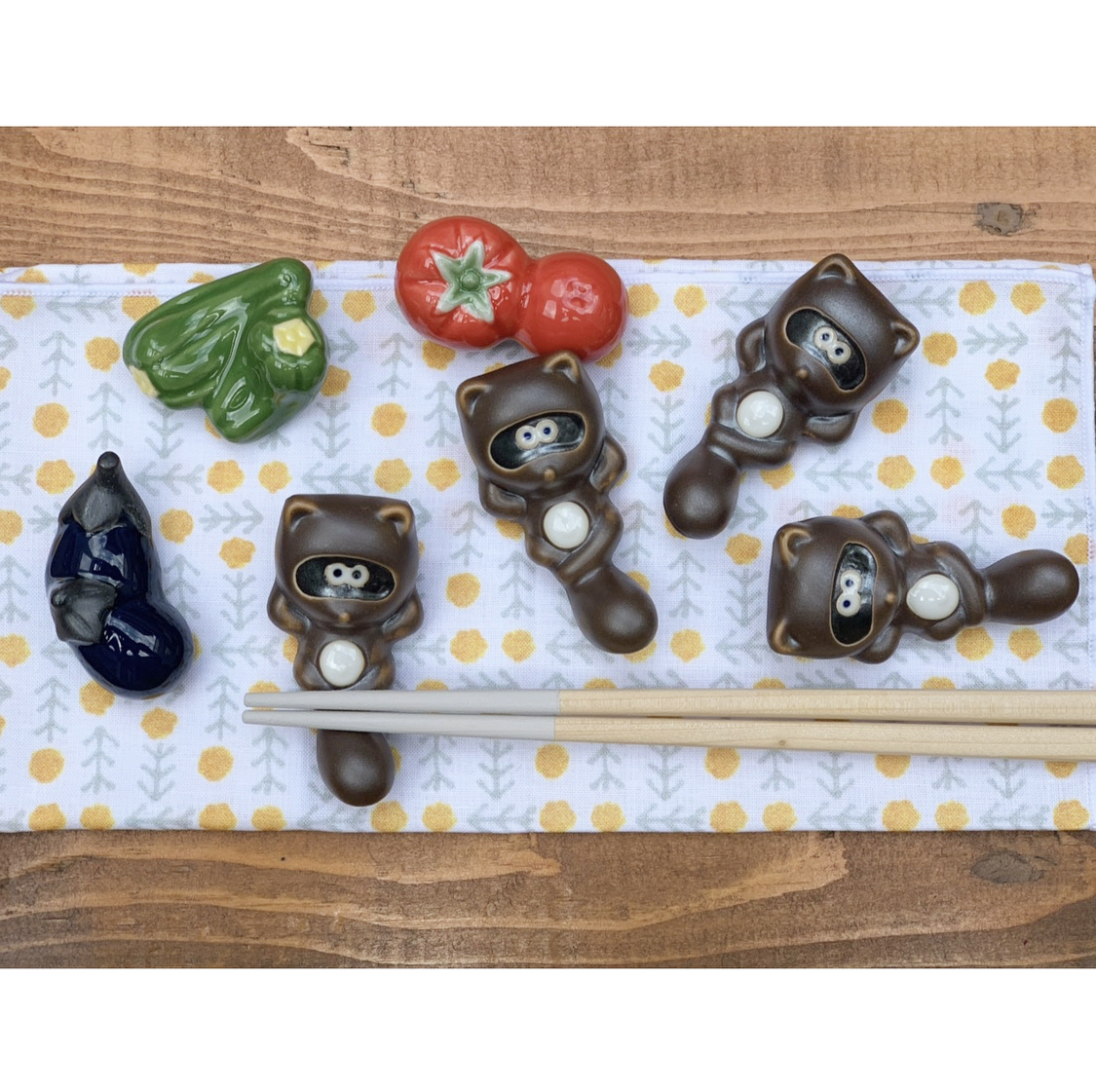 美濃焼 たぬきの箸置き 暮らし道具と服のお店 Zoo