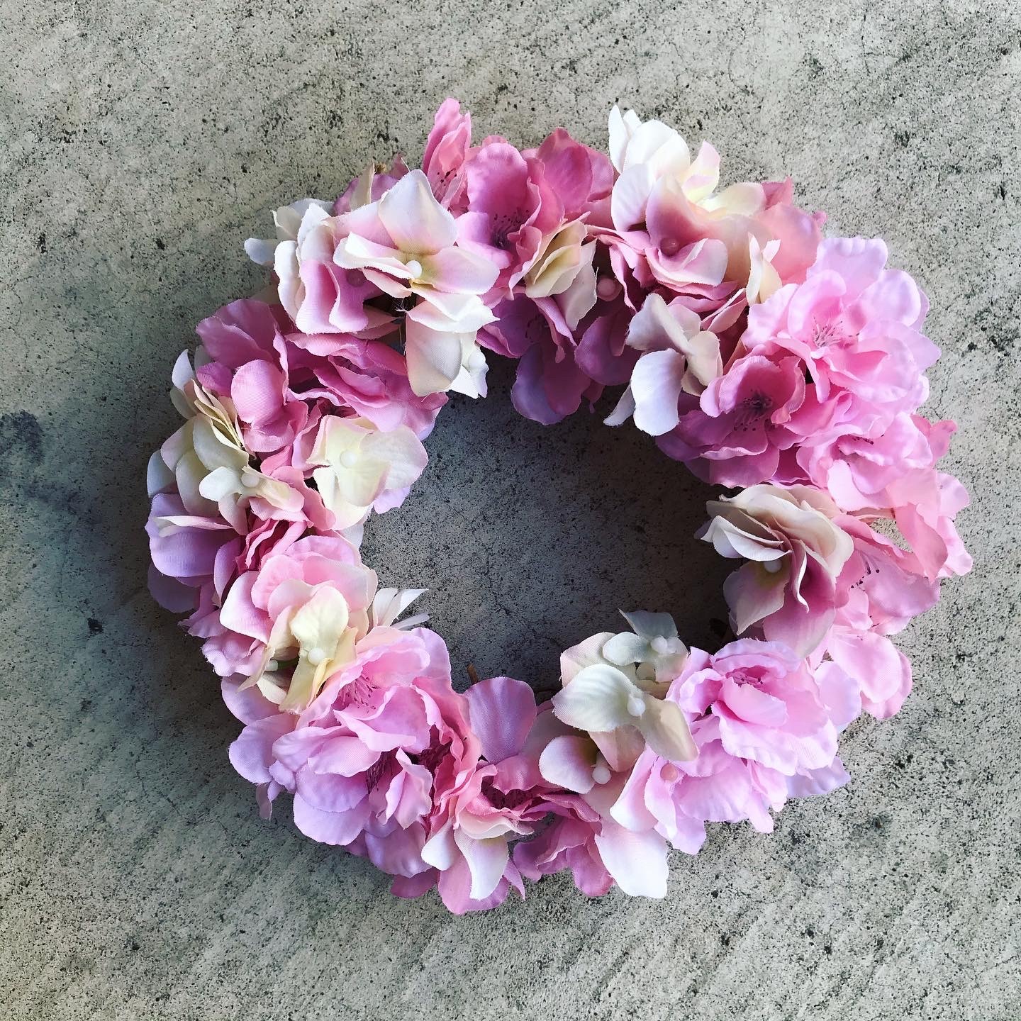 オシャレな桜のリース 大人っぽいナチュラルなインテリアとして Mikuy Flower