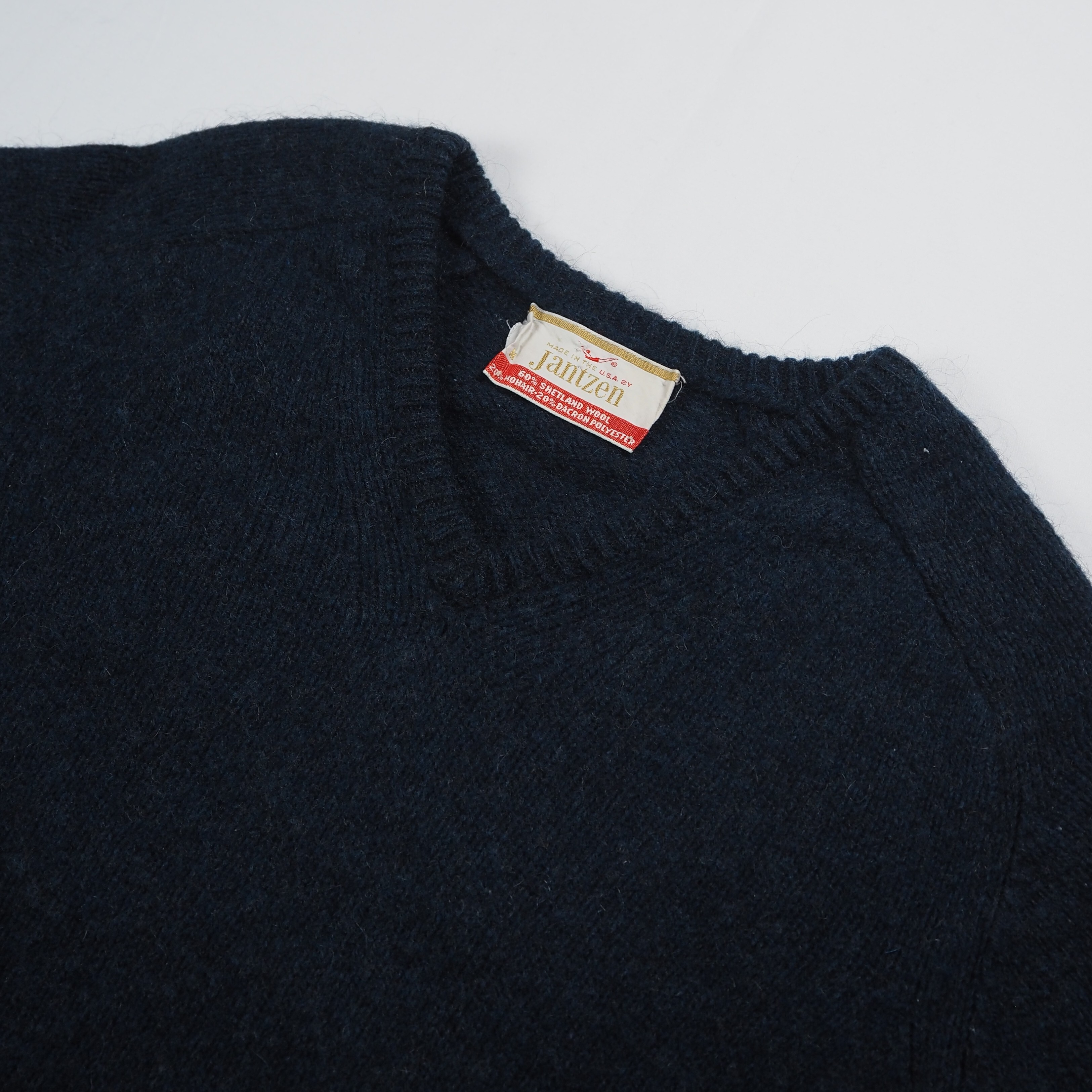 【9/23 20:00入荷】60's Jantzen モヘアプルオーバーニット ネイビー の画像 5