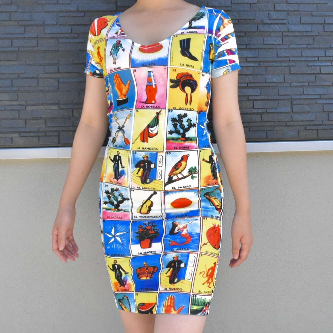 ロテリアプリントワンピース Joans Peca