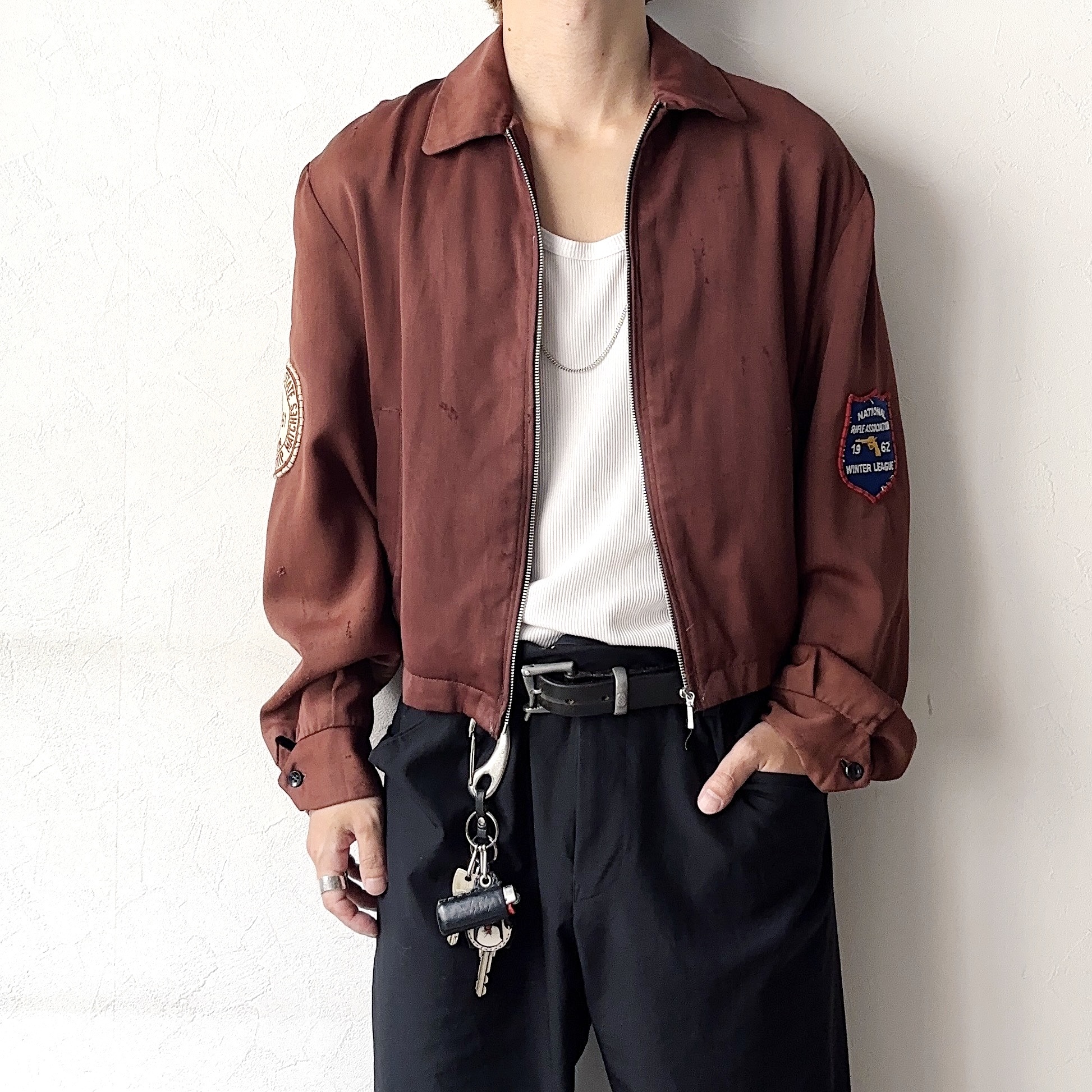 Vintage 50's【Long Wear】Rayon Gabardine Jacket の画像 3