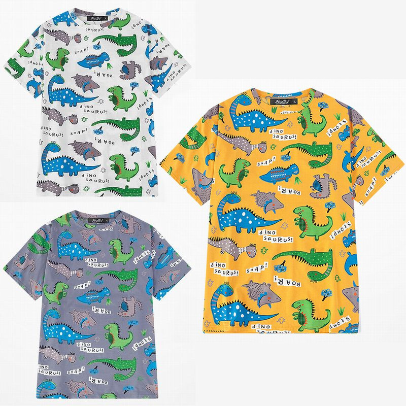 ユニセックス 半袖 Tシャツ メンズ レディース ダイナソー 恐竜 プリント オーバーサイズ 大きいサイズ ルーズ ストリート Tbn Mamos マモス ストリートファッションならお任せ 韓国ファッションがお好きな方も要チェックです