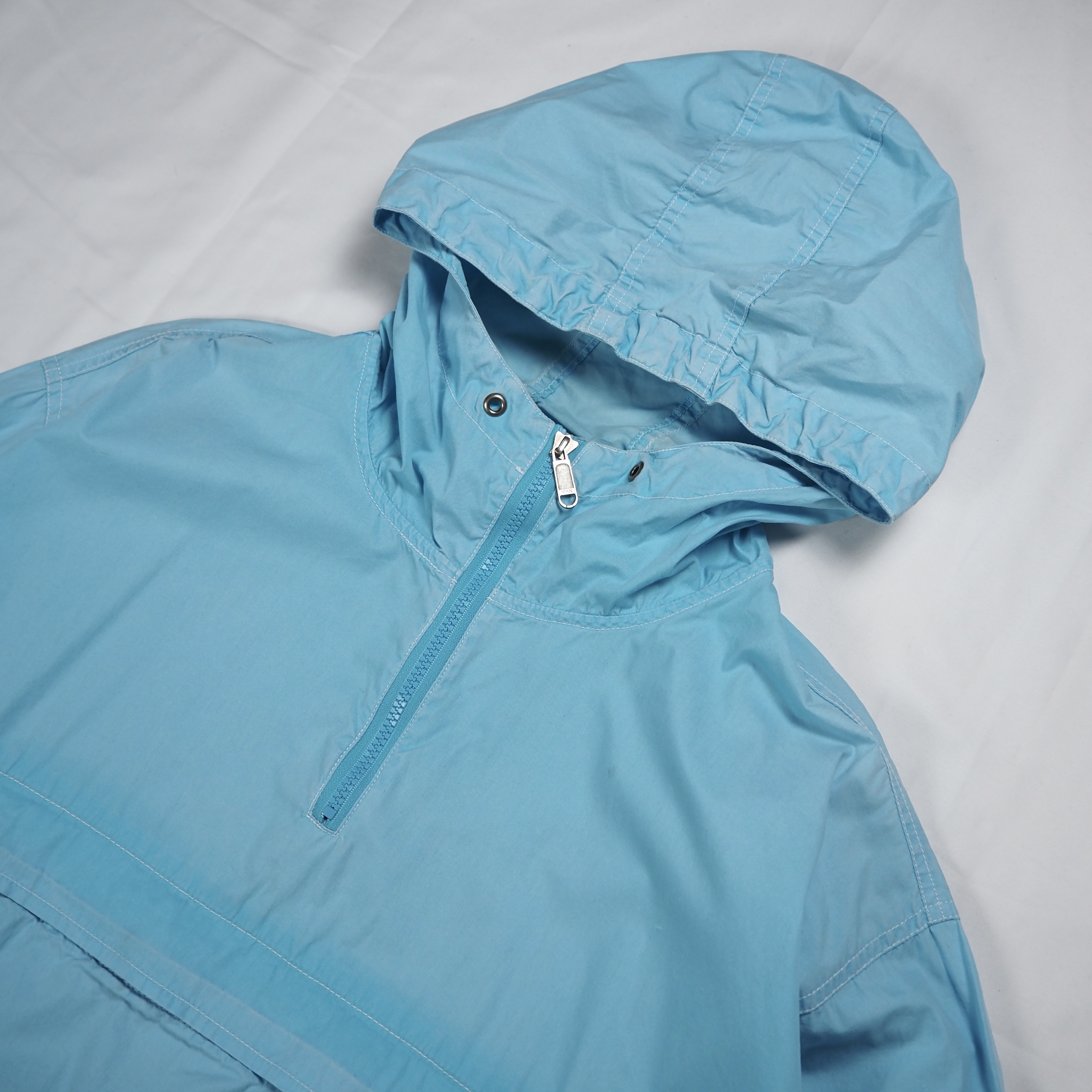 00’s OLD GAP コットンアノラックジャケット 水色 Mサイズ の画像 2