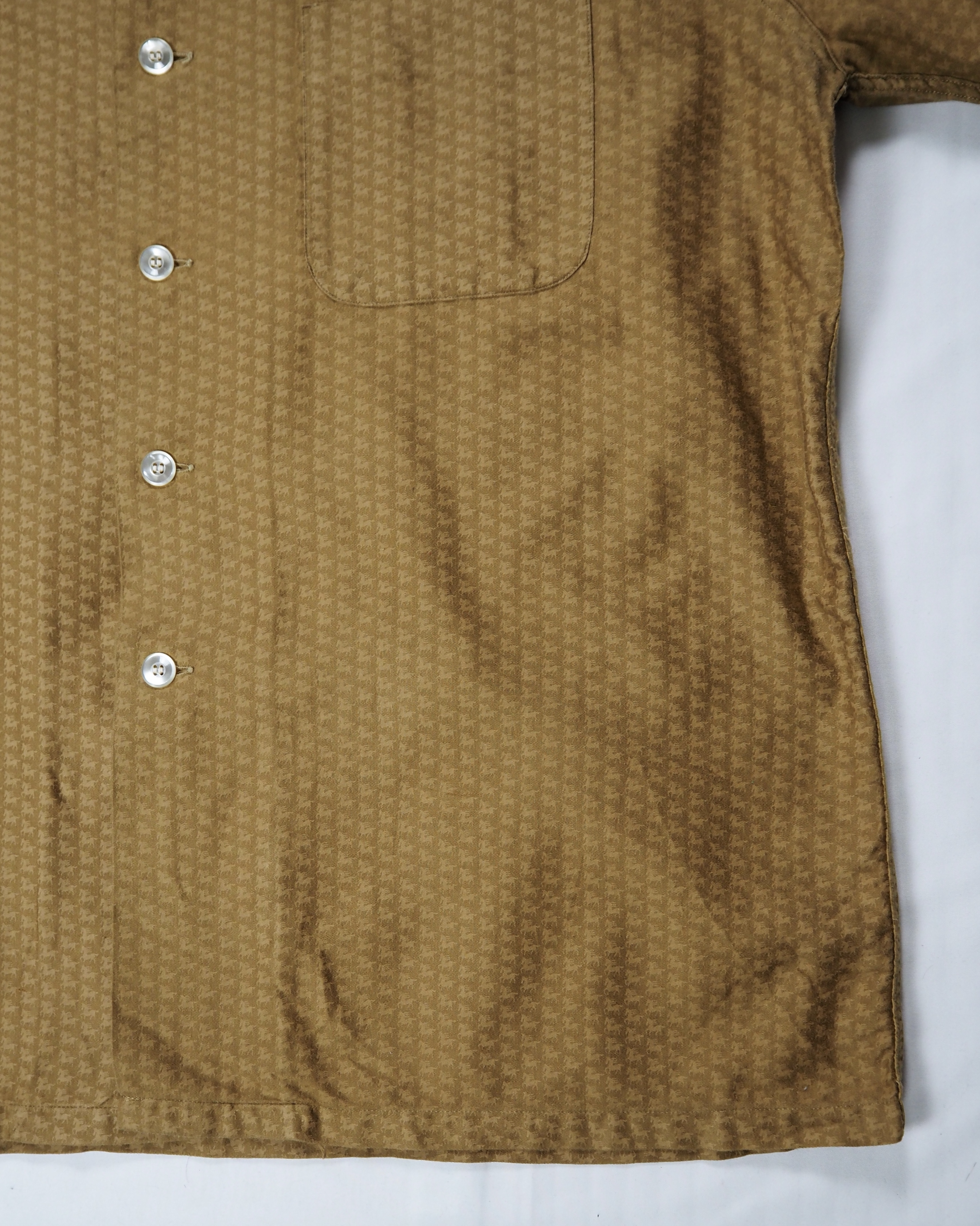 【VCM入荷】60’s Botany コットンシャツ 馬柄 XLサイズ の画像 11