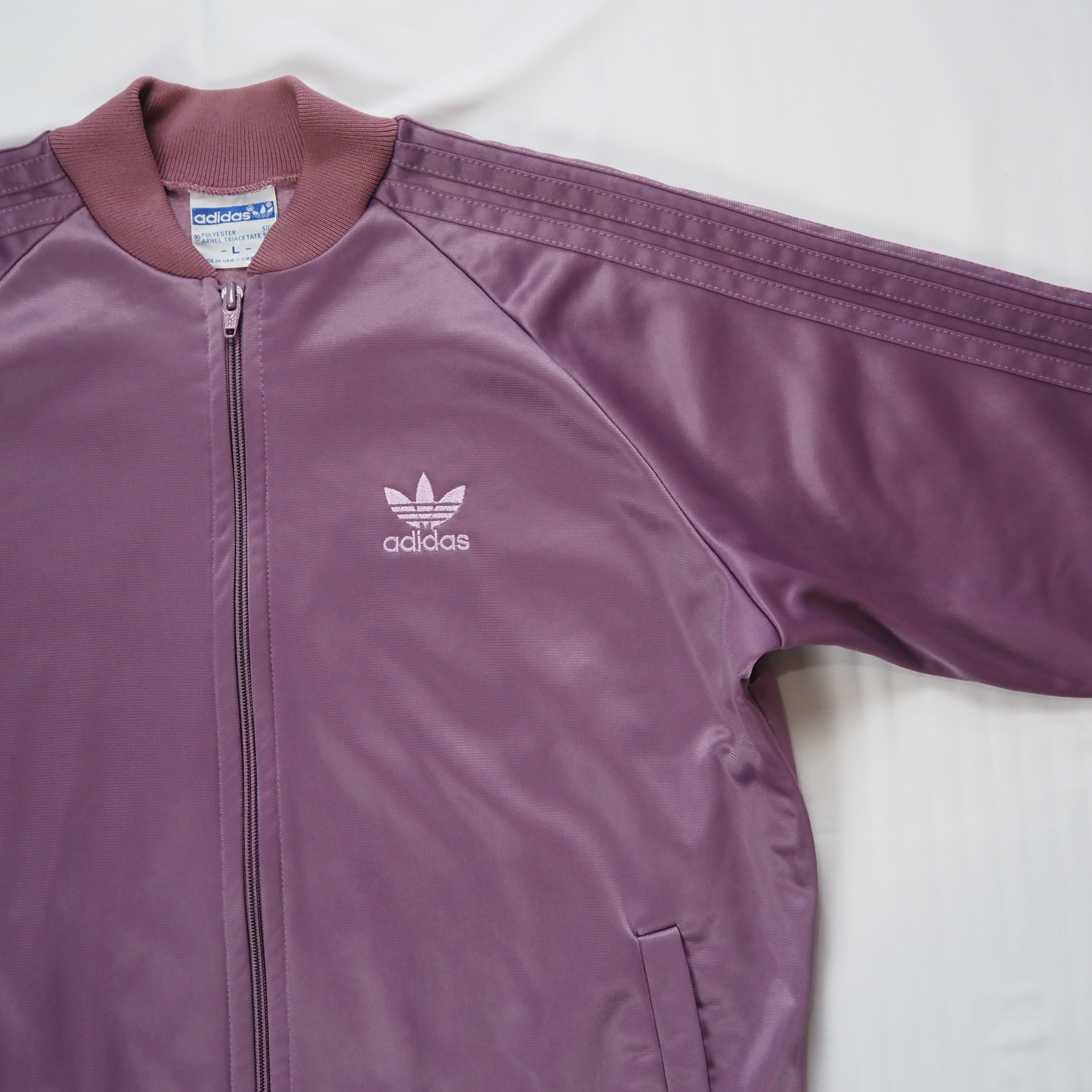 80’s Adidas トラックジャケット ピンク の画像 7