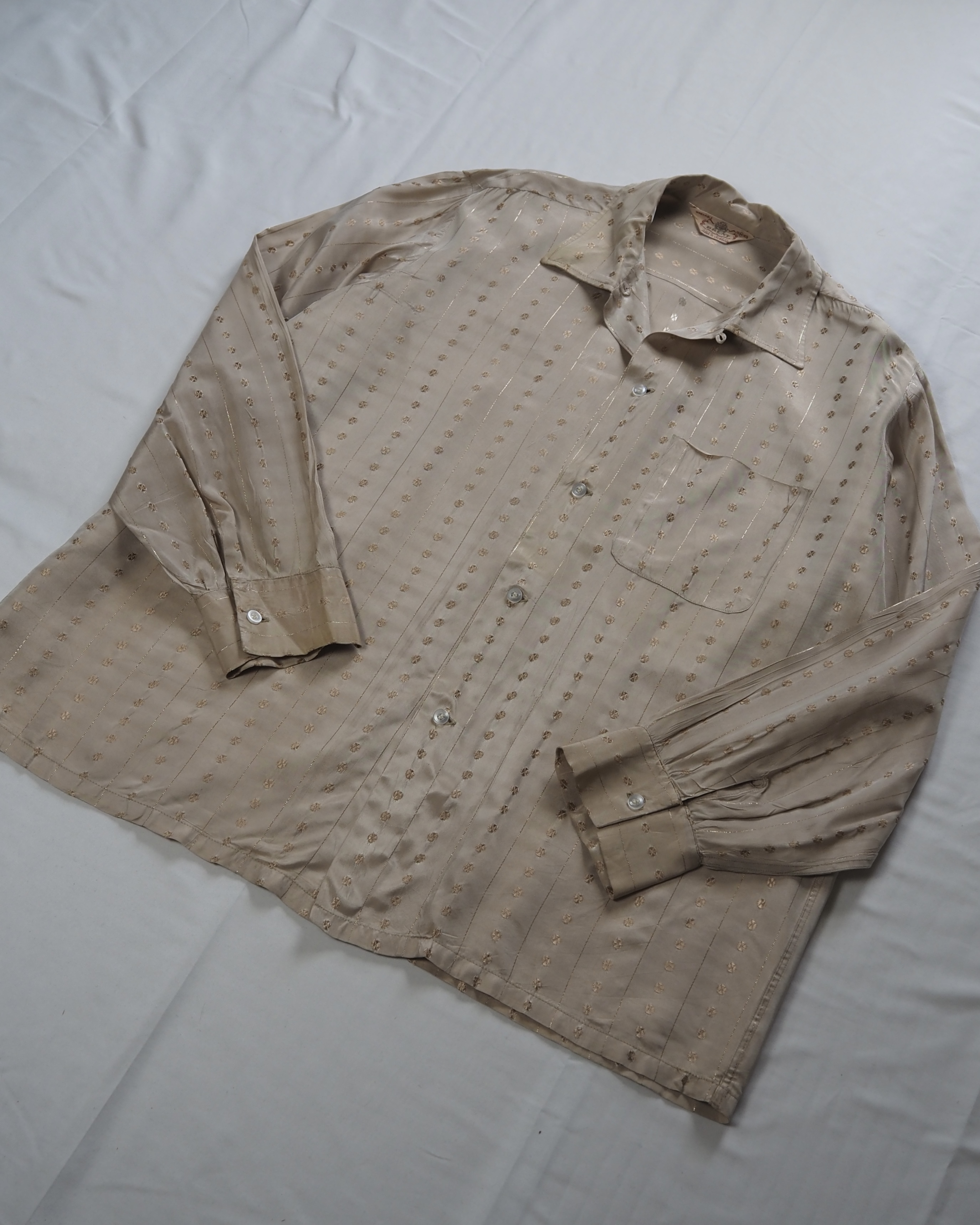 50’s Brent ナイロンシャツ Mサイズ の画像 5