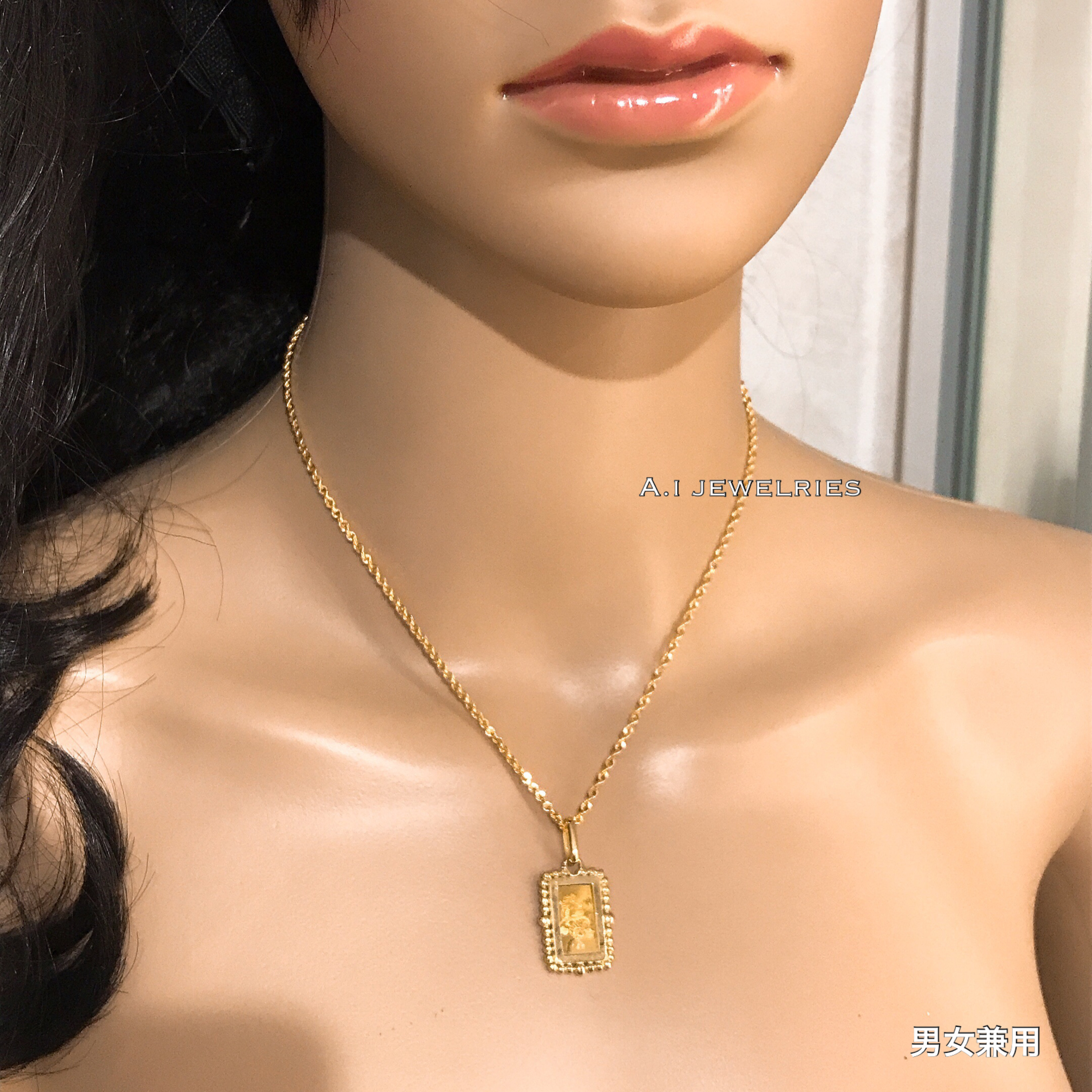 ペンダント K18 龍 18金 24金 1g インゴット入り ペンダントトップ 龍 ドラゴン デザイン No4 K18 K24 Dragon Pendant A I Jewelries エイアイジュエリーズ