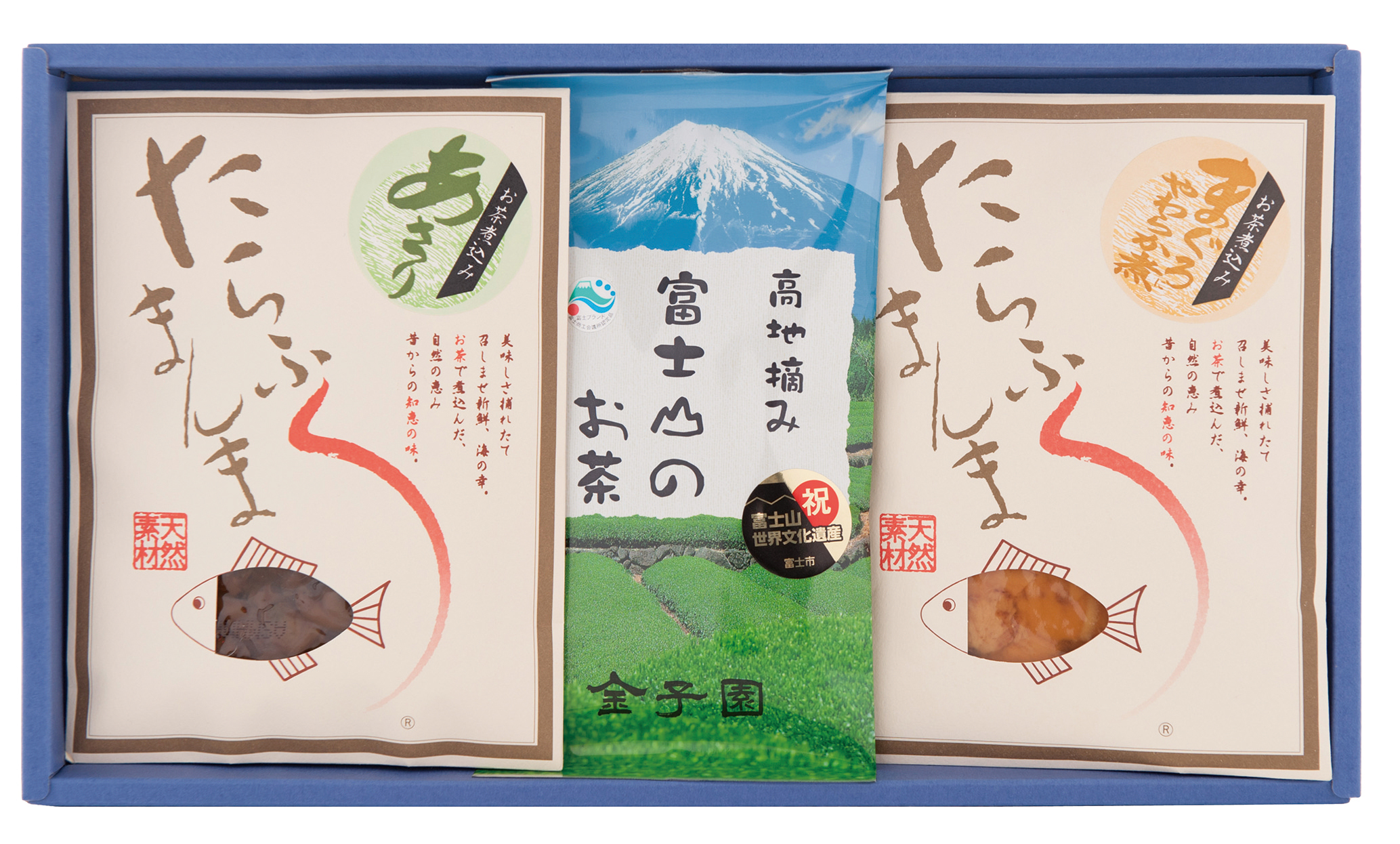 富士山茶と佃煮セット 富士山茶 たらふくまんま２種 茶処 金子園