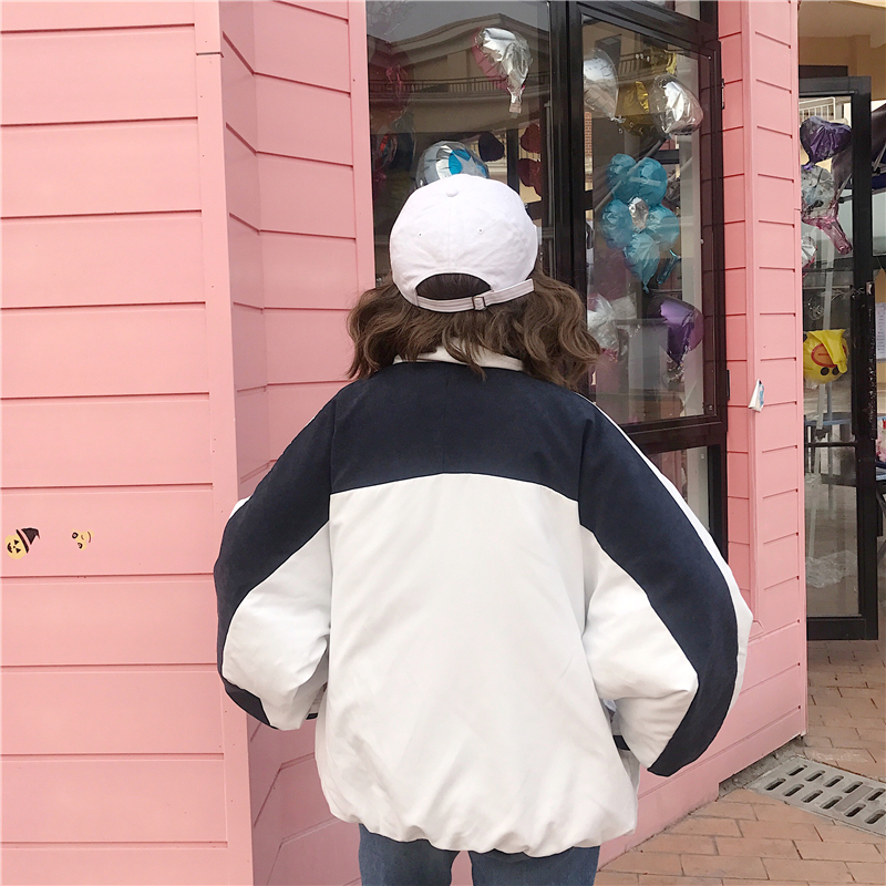 ブリード モチーフ サイドボード ナイロン ジャケット 韓国 コーデ Vestido De Festa Net