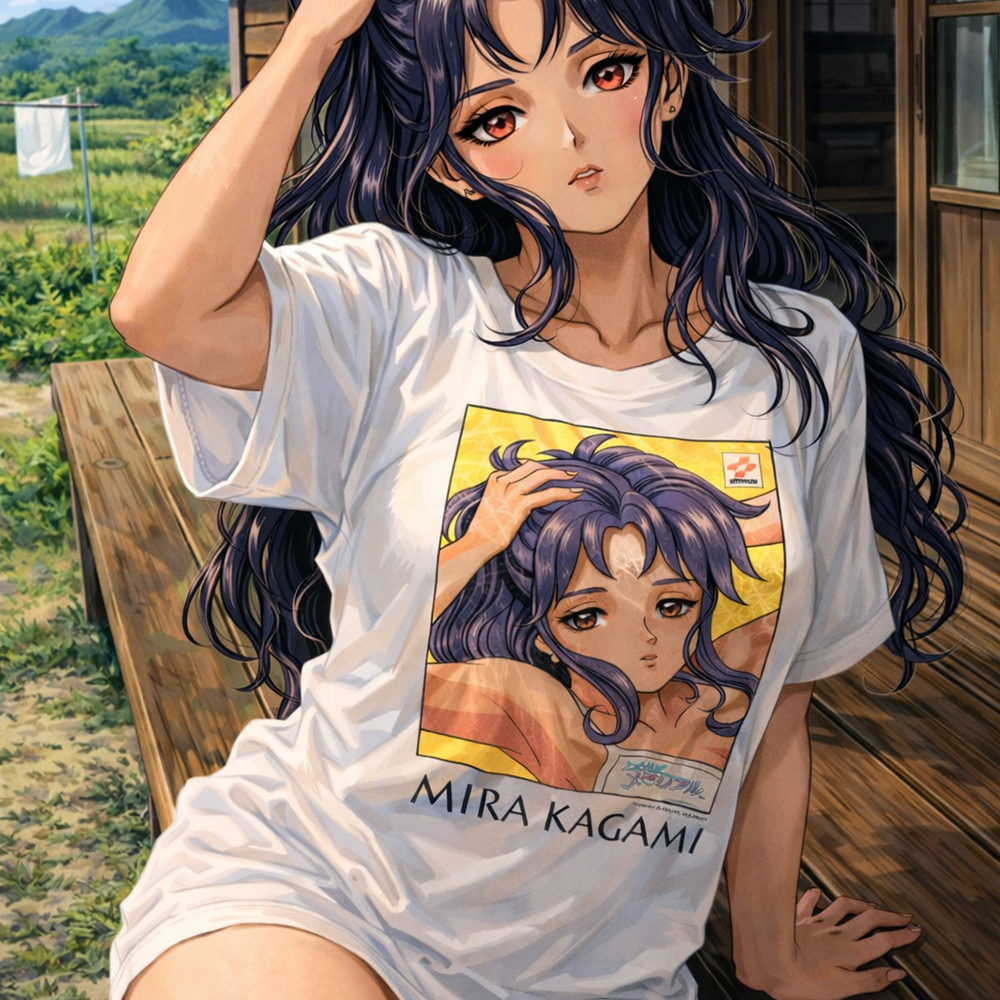 KONAMI ときめきメモリアル ときめきコレクション 鏡魅羅【古着/Tシャツ/希少品/90's】