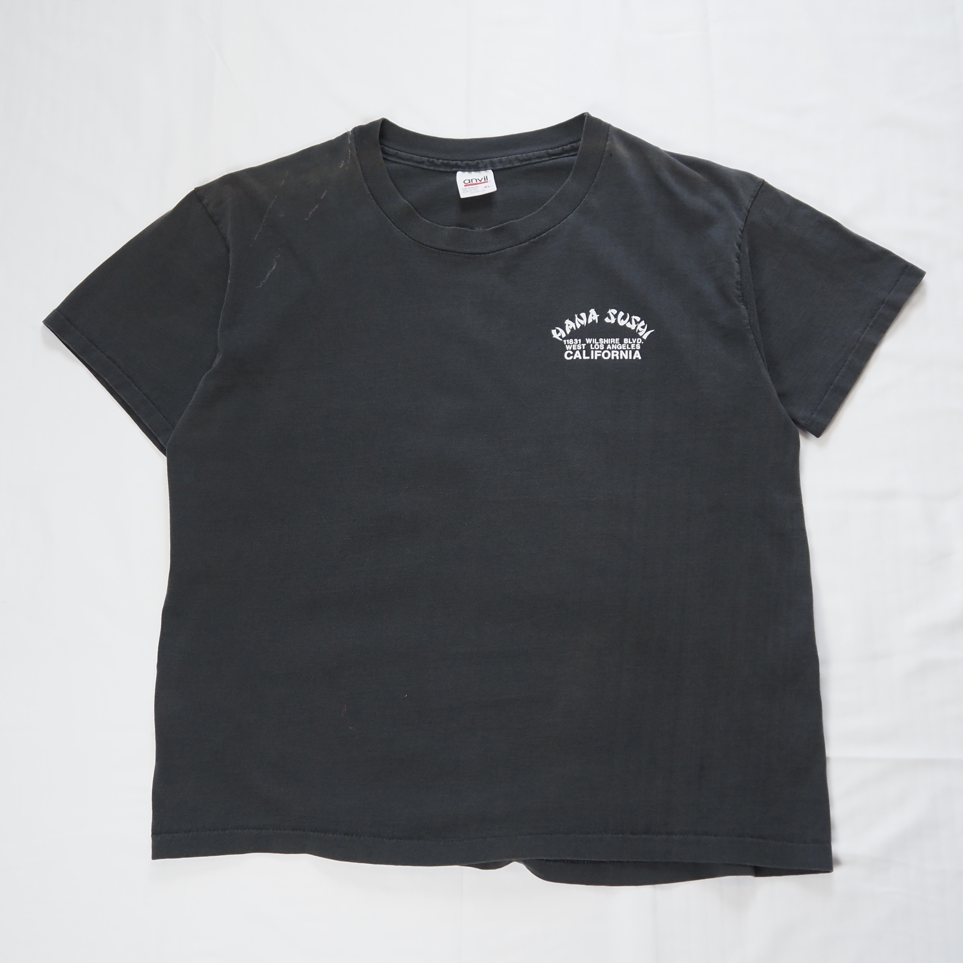 90’s Anvil Tシャツ 寿司 ブラックフェード の画像 10