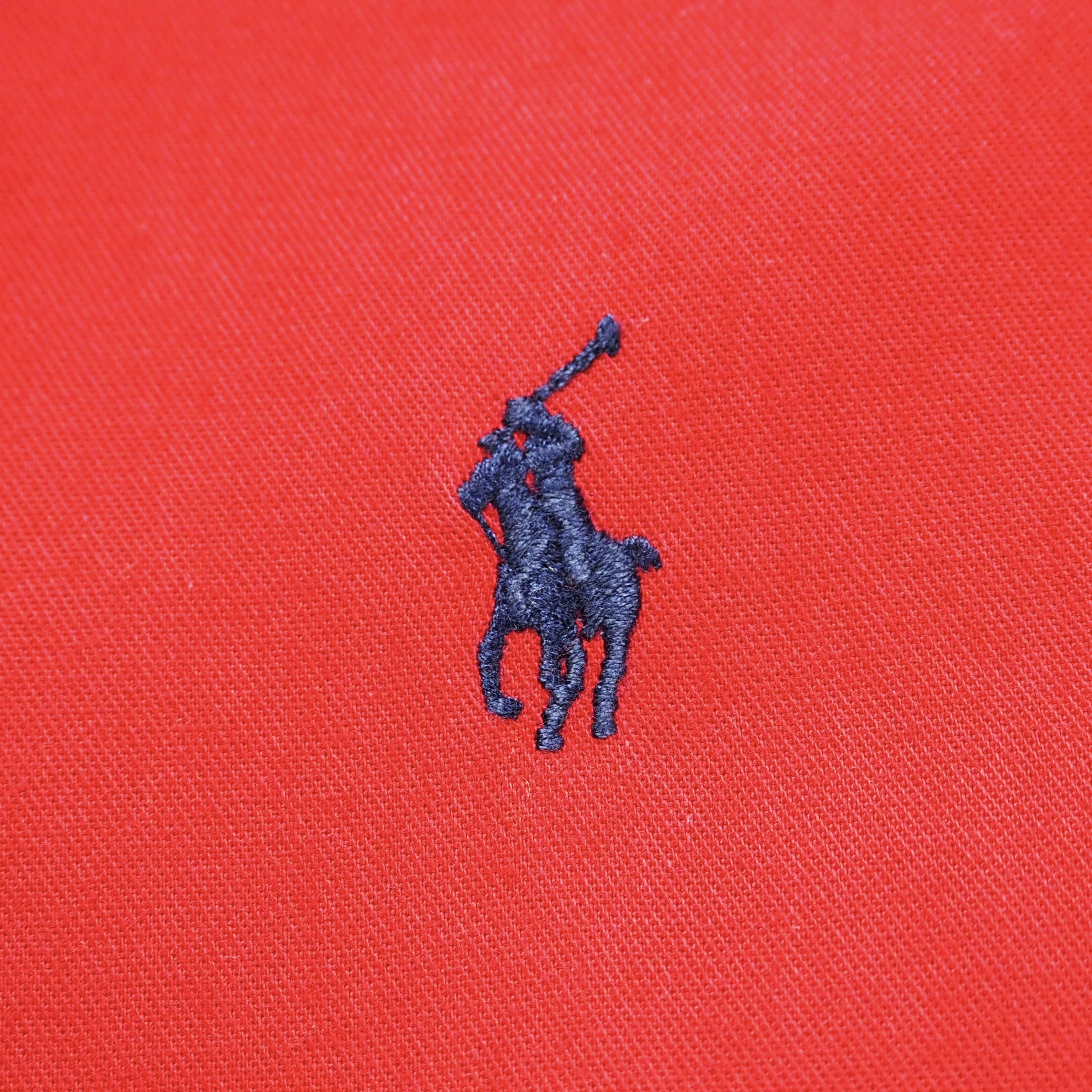 90’s Ralph Lauren Cotton Shirt ワインレッド L の画像 3