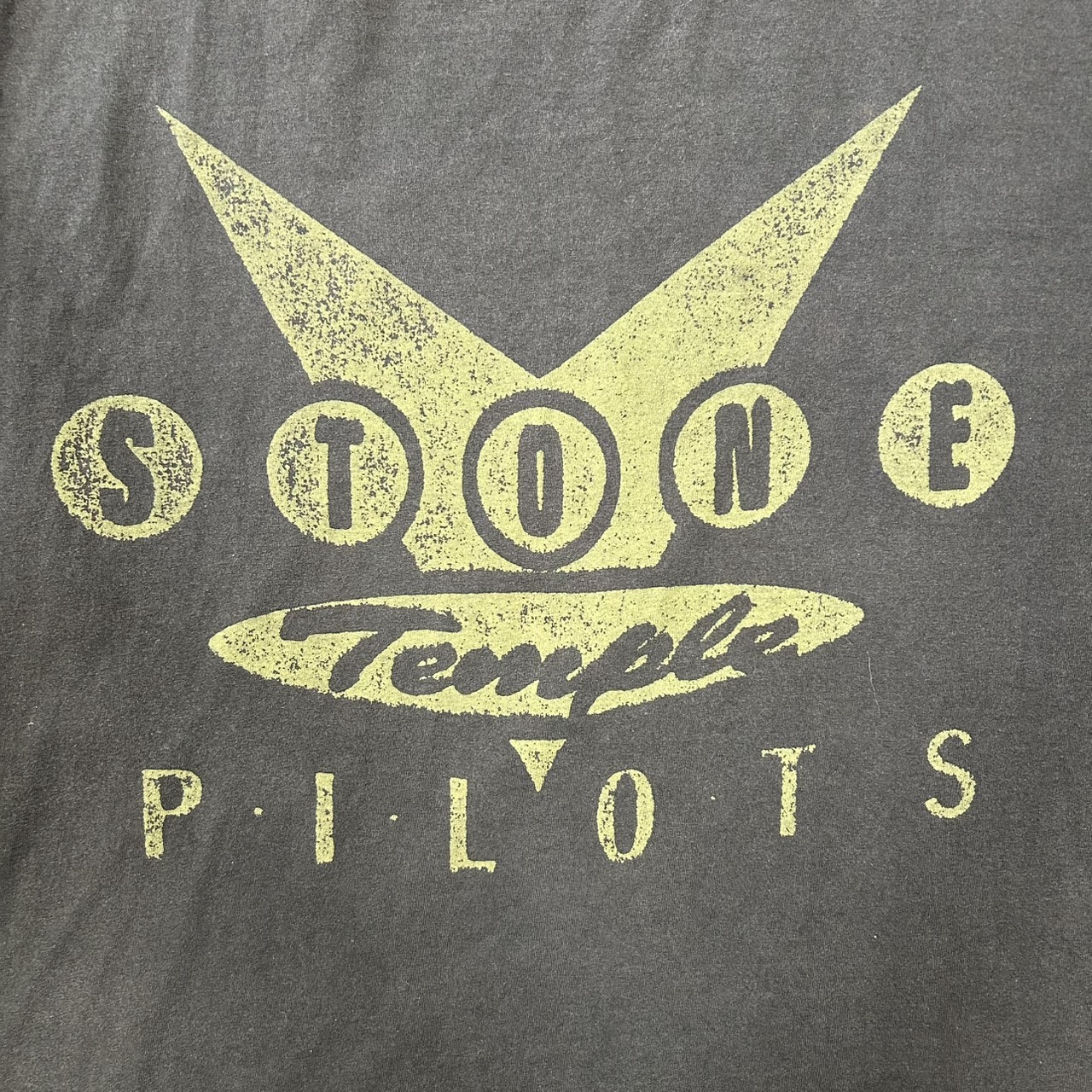 90s STONE TEMPLE PILOTS Logo T-Shirt Black Fade XL の画像 5