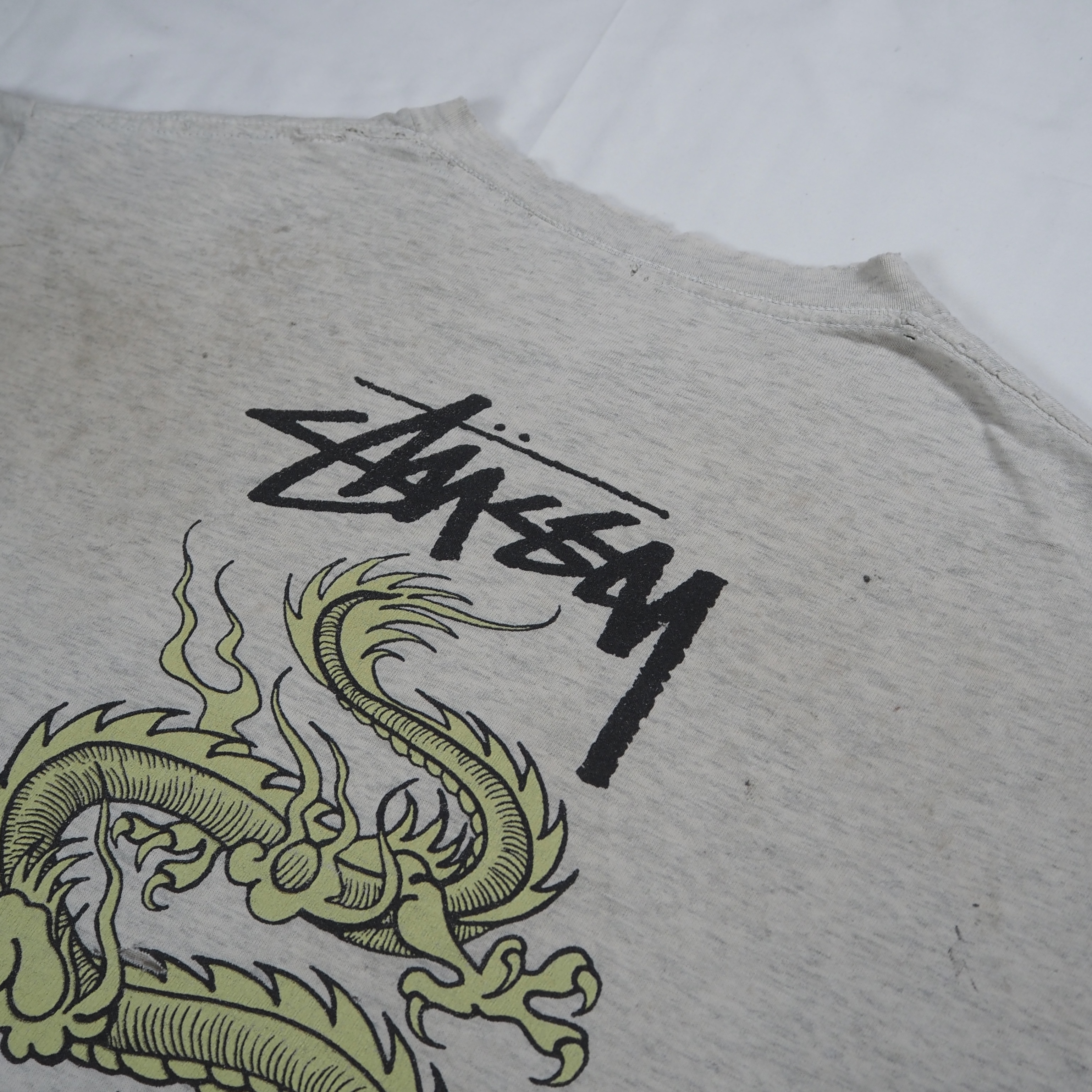 80’s OLD STUSSY ドラゴン グレー の画像 7