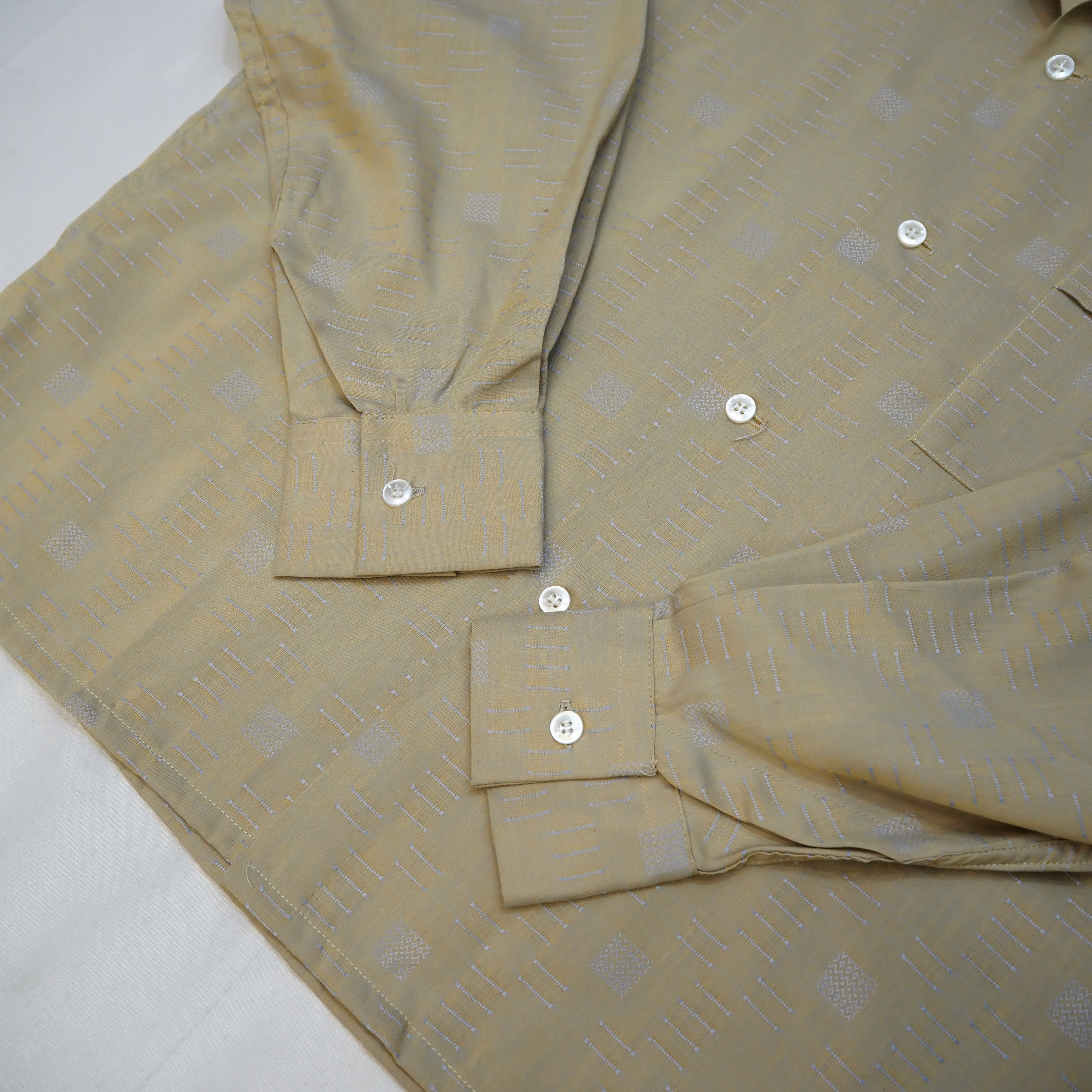 50’s Cotton Button Up Shirt Size L の画像 9