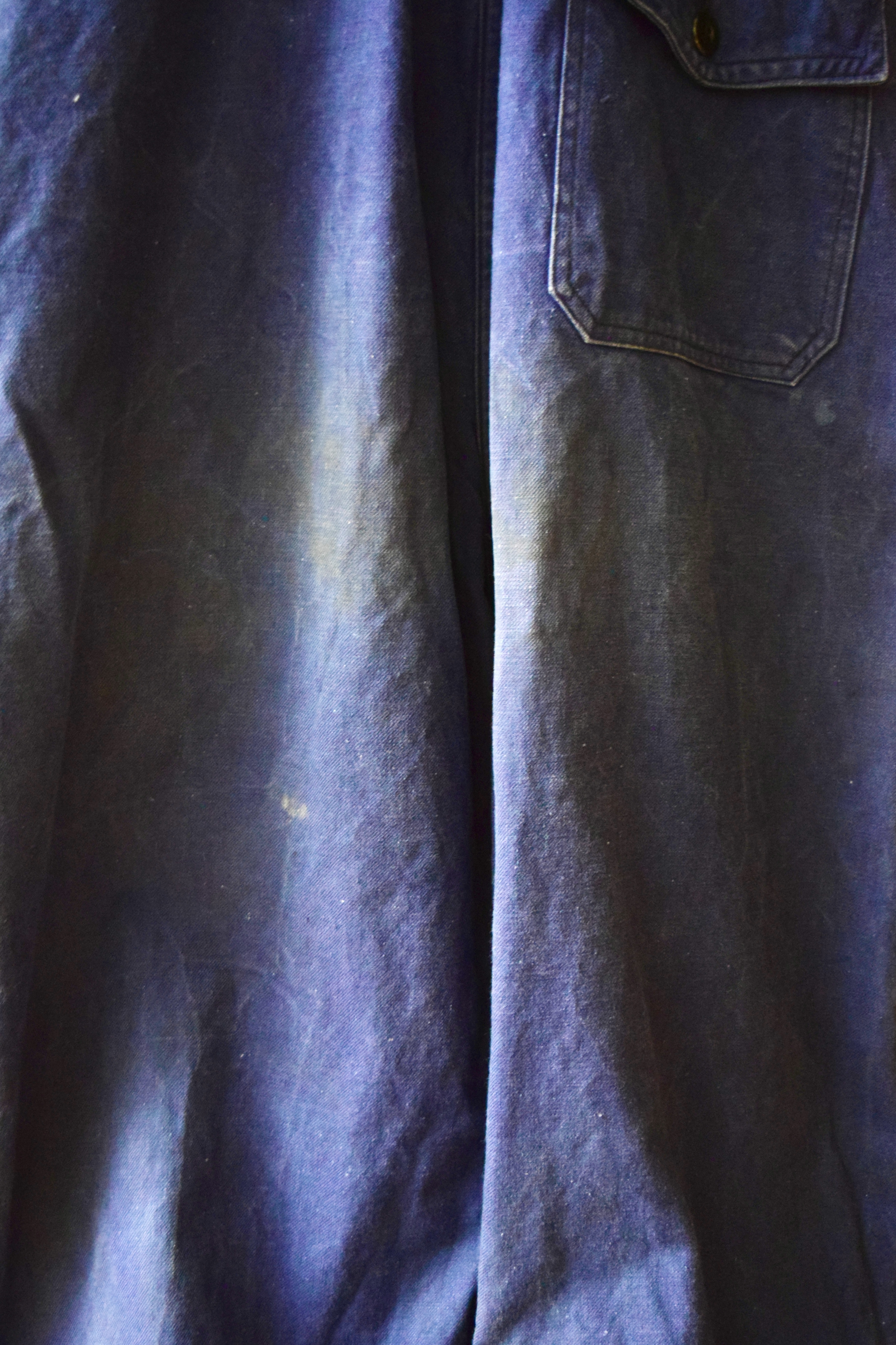 〜1960’s French work cotton twill overall の画像 13