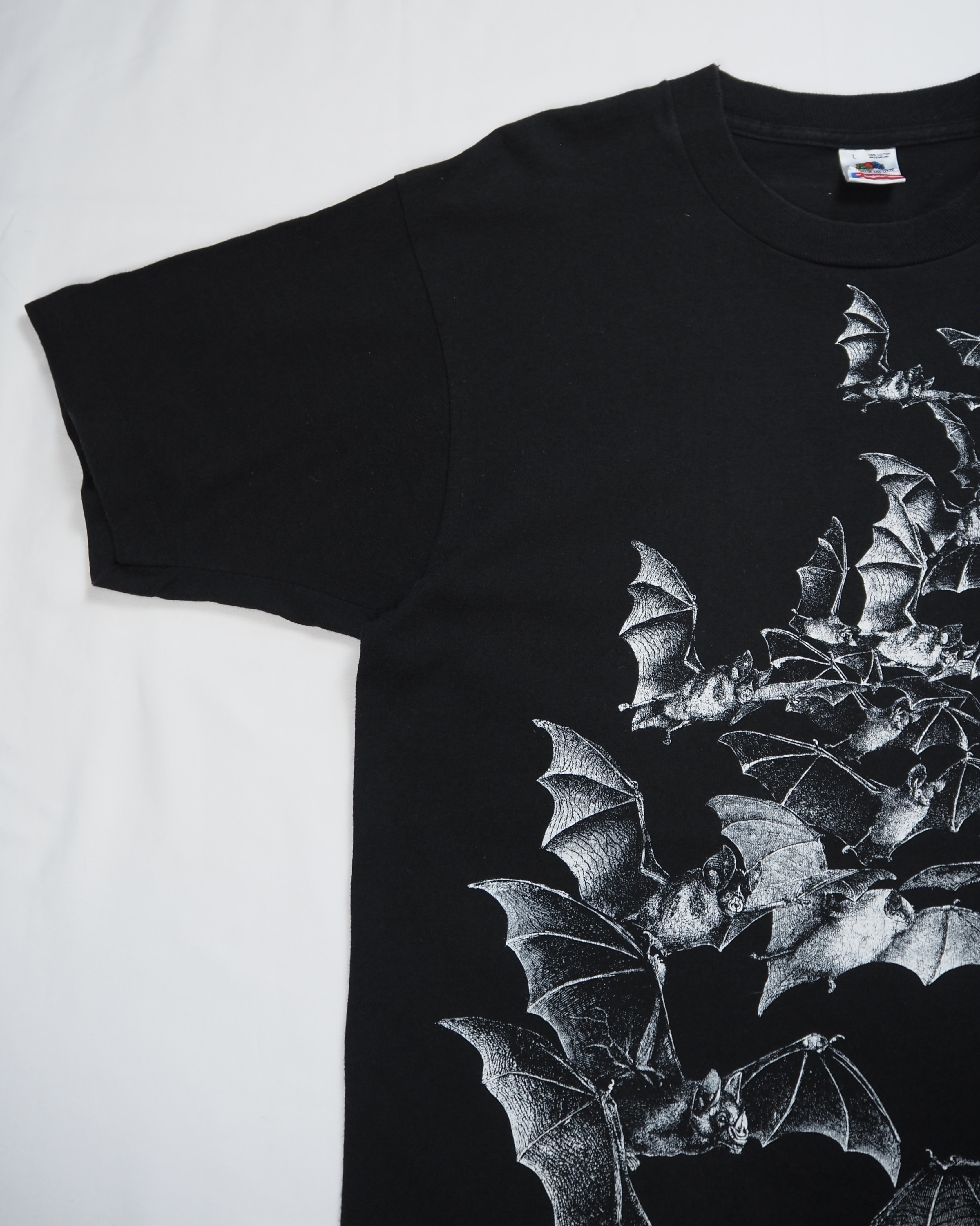 80’s フルーツ コウモリTシャツ 両面プリント Lサイズ の画像 3