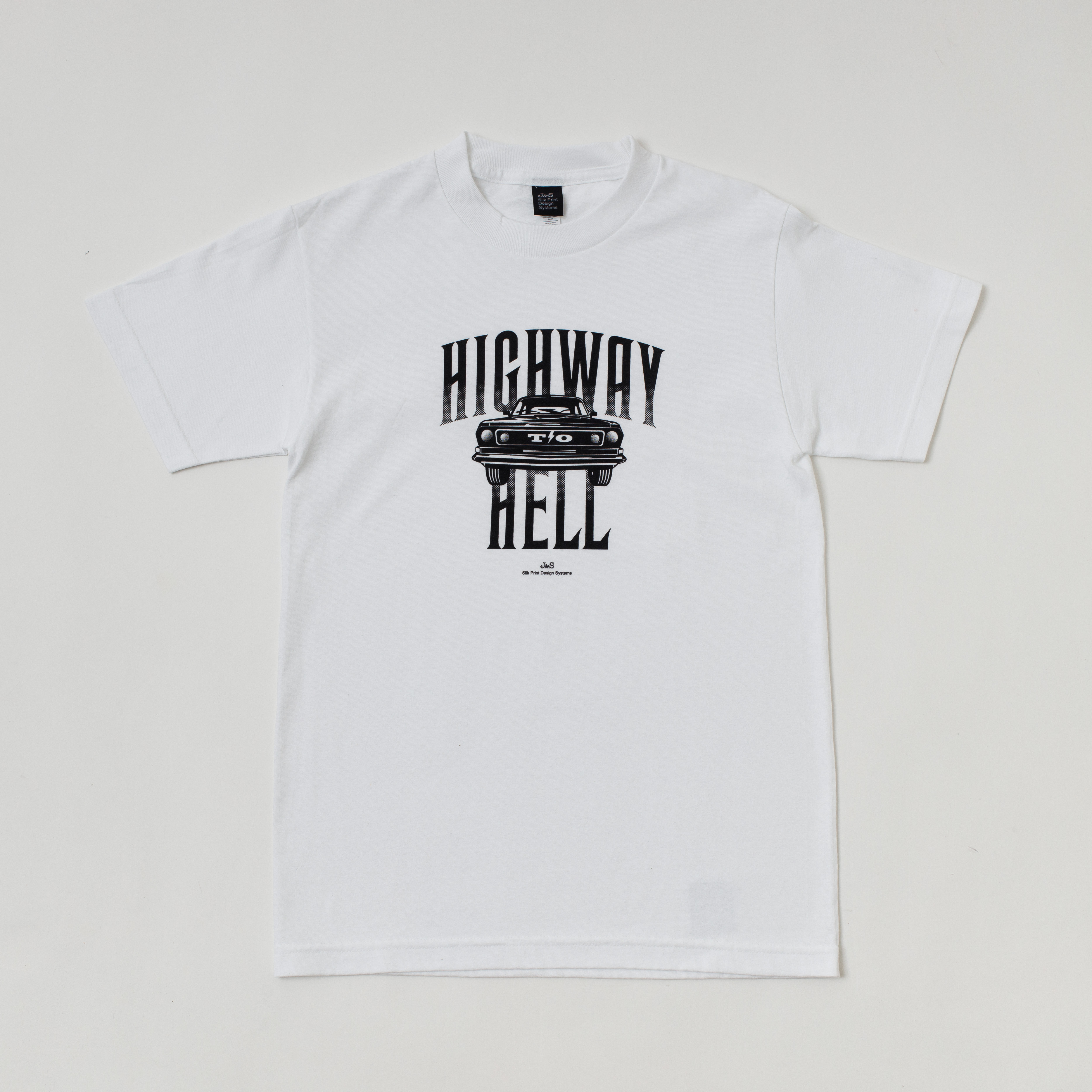 Highway Hell ホワイト J S Silk Print Design System Highway Hell ホワイト J S Silk Print Design System