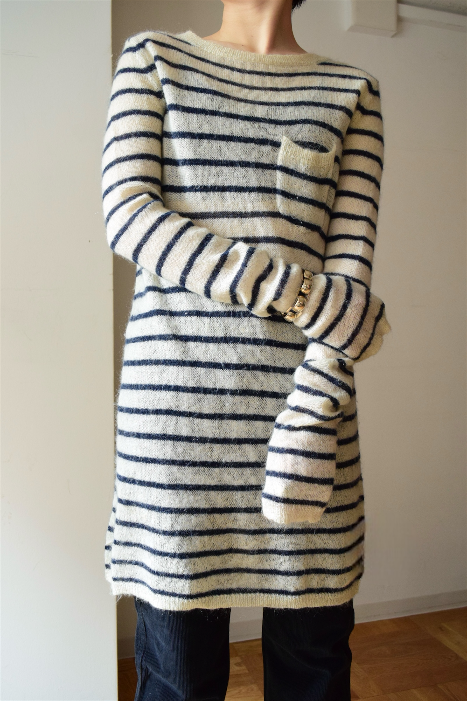 Kid mohair sheer sweater