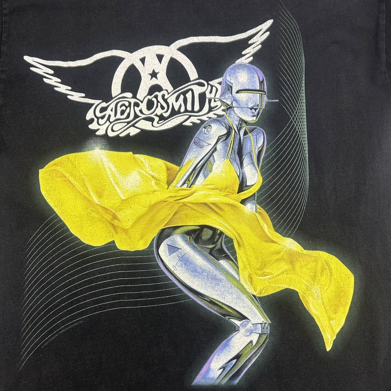 AEROSMITH × 空山基 Sexy Robot Graphic T-Shirt Black L の画像 5