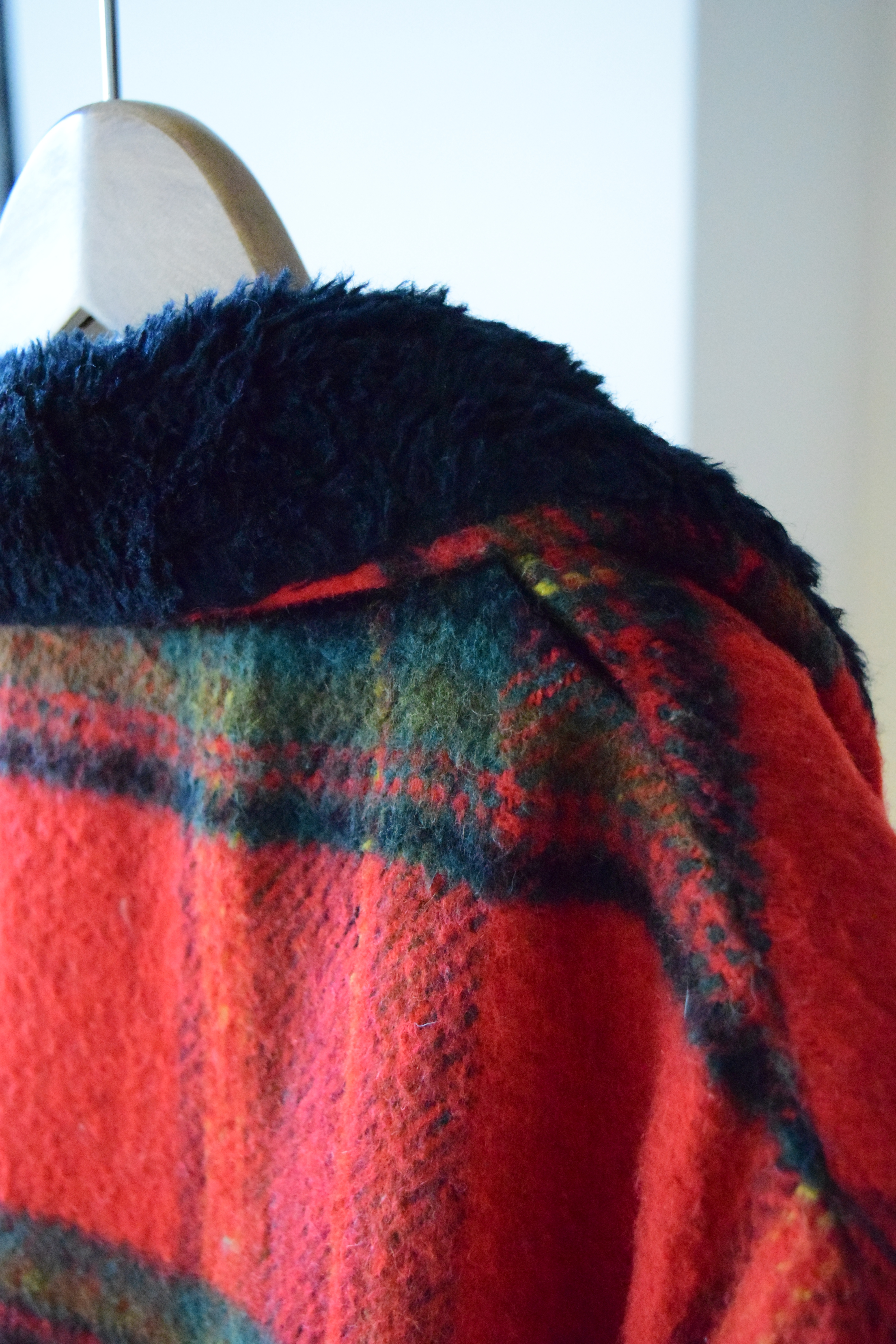 Plaid pattern boa jacket の画像 7