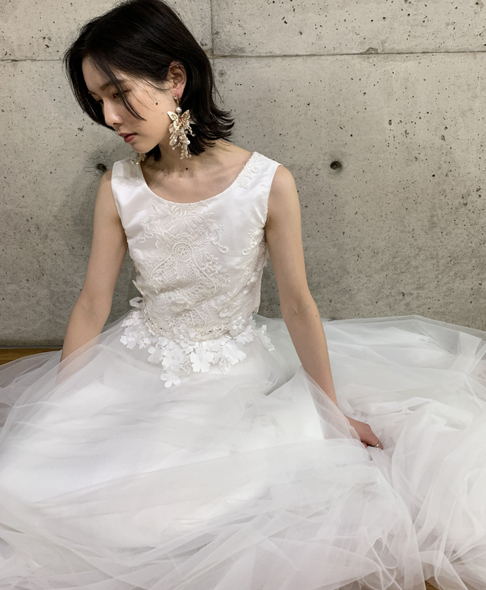 セパレートドレス 2ピースドレス チュール 2次会 結婚式 商品番号 The Urban Blanche 覚王山