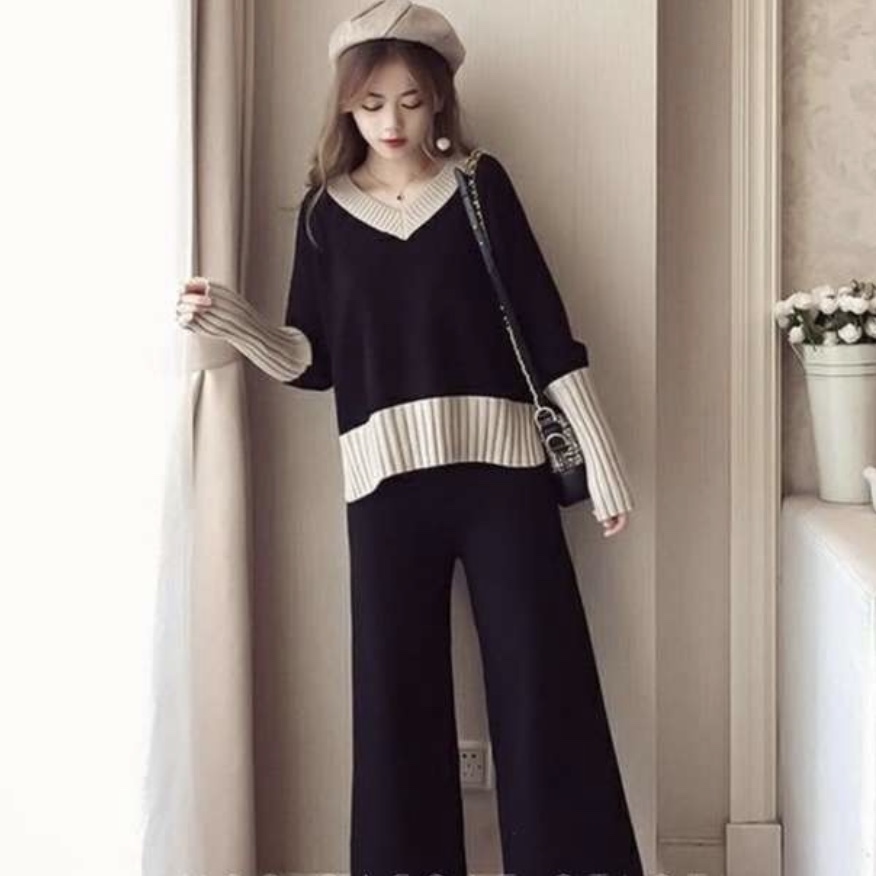 上下セット ニット セットアップ 大きいサイズ レディース 秋 冬 服 長袖 韓国 大人の 10代 30代 ワイド パンツ Su 0084 Hapi Hapi Girl ハピ ガル 上下セット ニット セットアップ 大きいサイズ レディース 秋 冬 服 長袖 韓国 大人の 10代 30代 ワイド パンツ Su 0084 Hapi Hapi Girl ハピ ガル