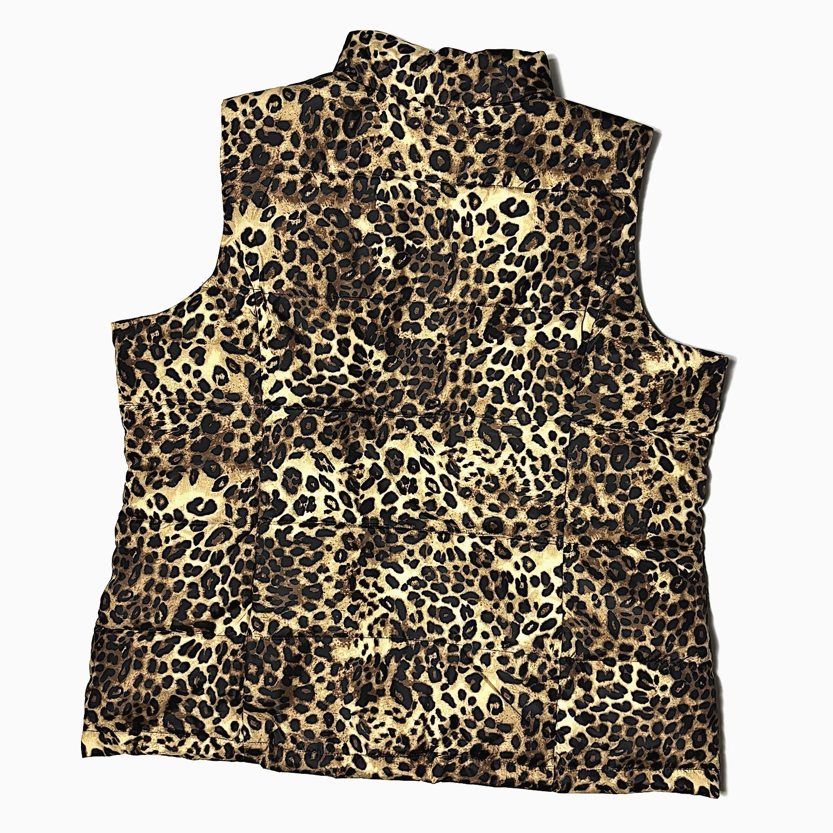 Vintage Leopard Down Vest の画像 2