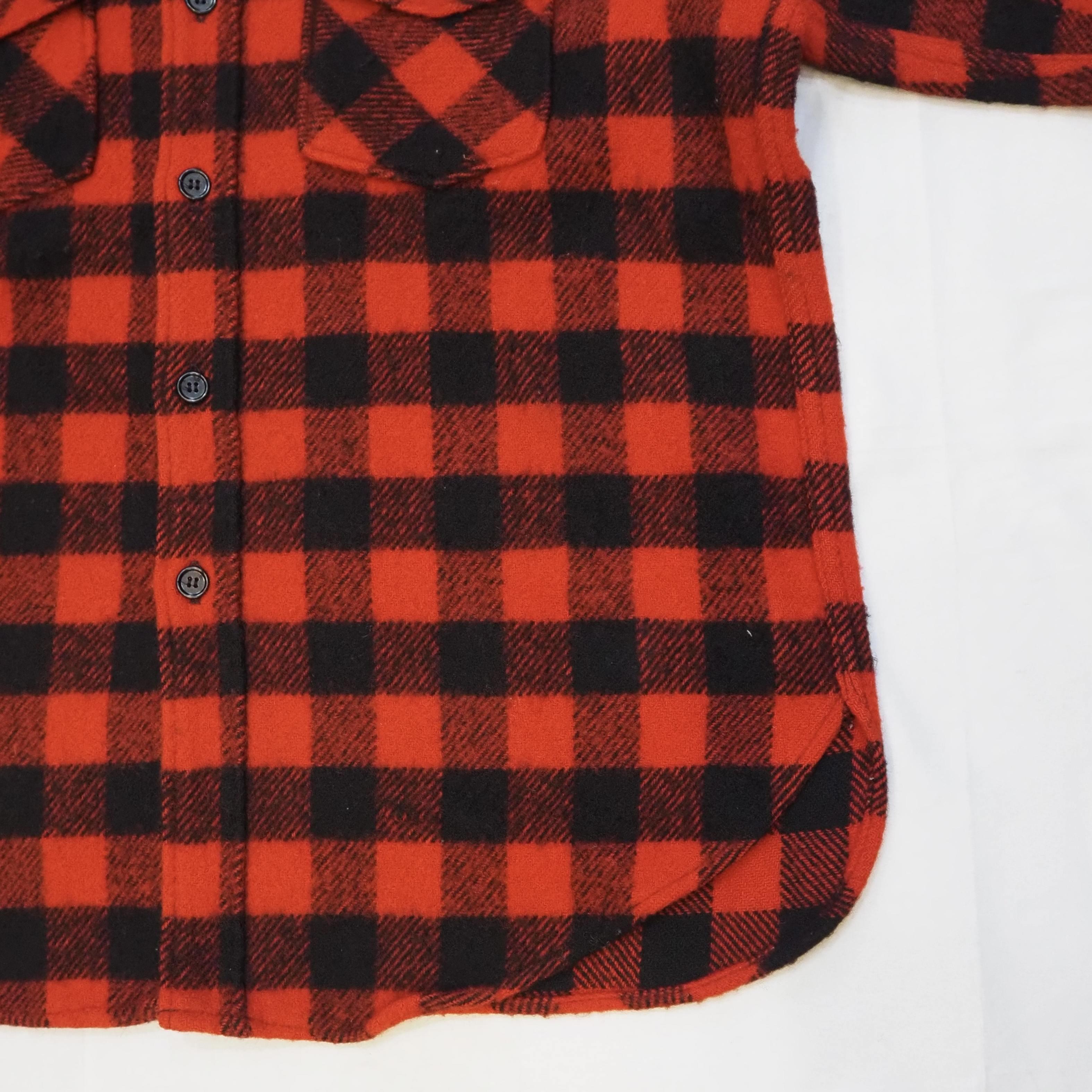 80’s Woolrich ウールシャツ バッファローチェック Lサイズ の画像 5