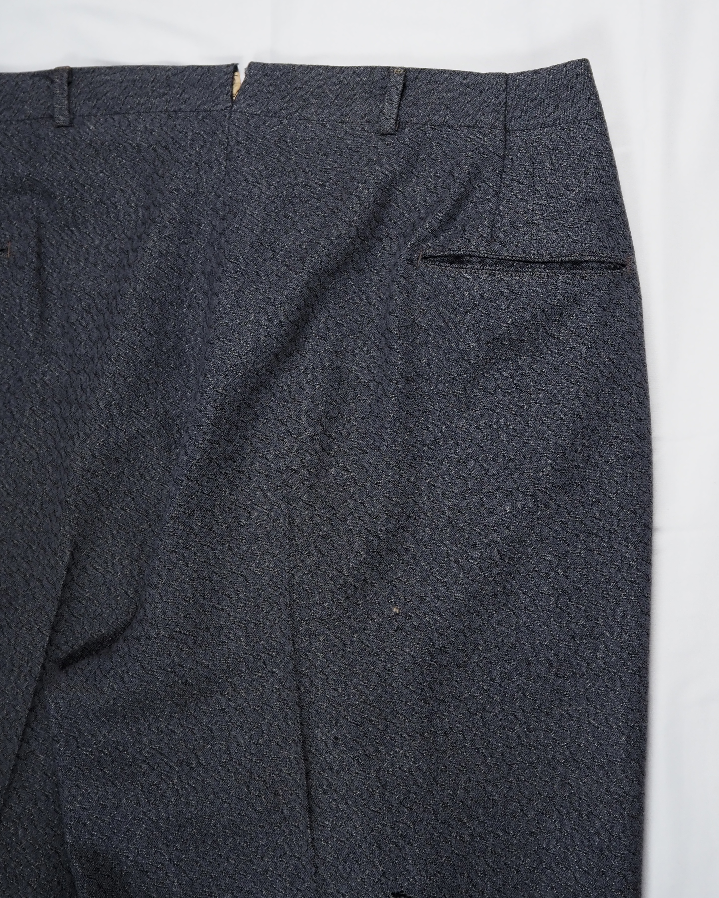 50’s Vintage Wool Slacks グレー の画像 16