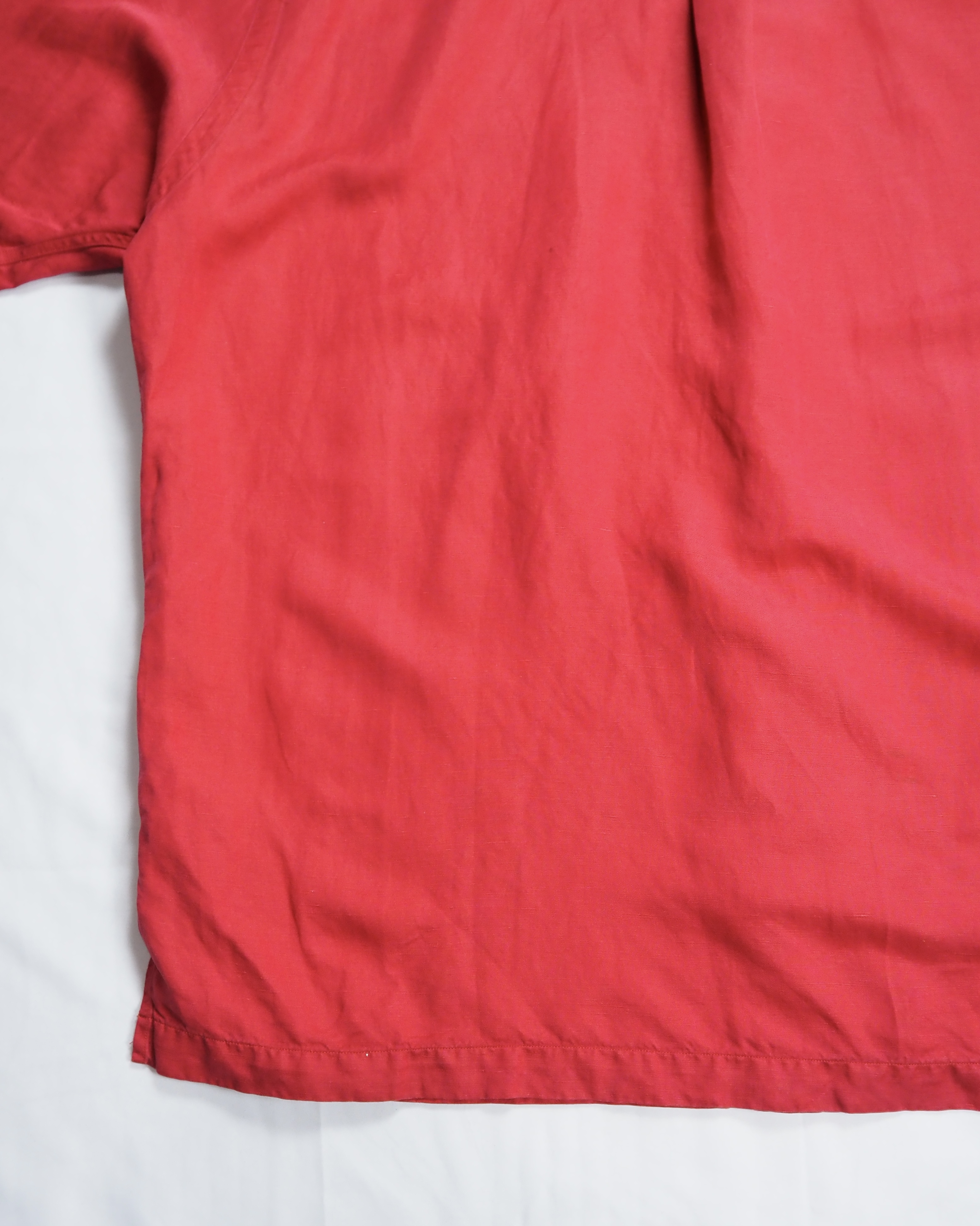 90’s Ralph Lauren シルク×リネン Caldwell レッド XL の画像 14