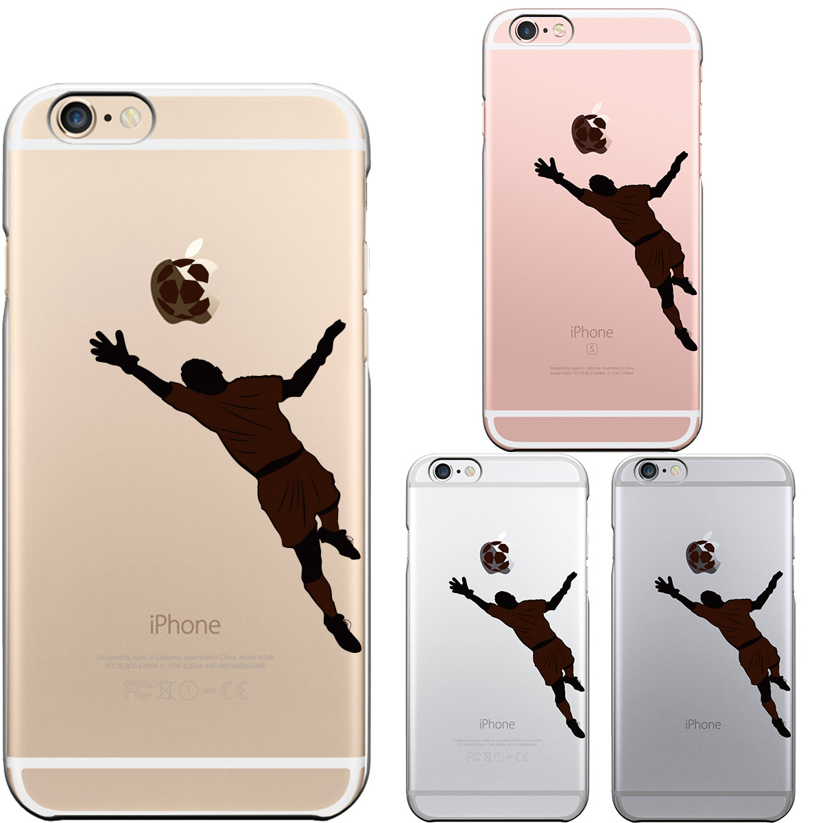 iPhone6 iPhone6S ハード クリアケース カバー シェル サッカー スーパーセーブ