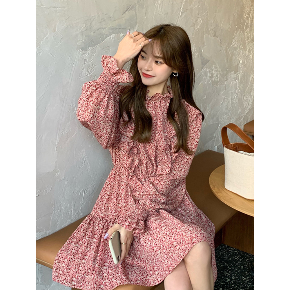 春新作 ワンピース レディース ミニワンピース ワンピースミニ丈 ワンサイズ ワンピース 韓国ワンピース 秋 春 ワンピース ドレス 韓国ワンピース 春 長袖 フレア 春夏 ワンピース フェミニン お呼ばれ 女子会 デート Viento