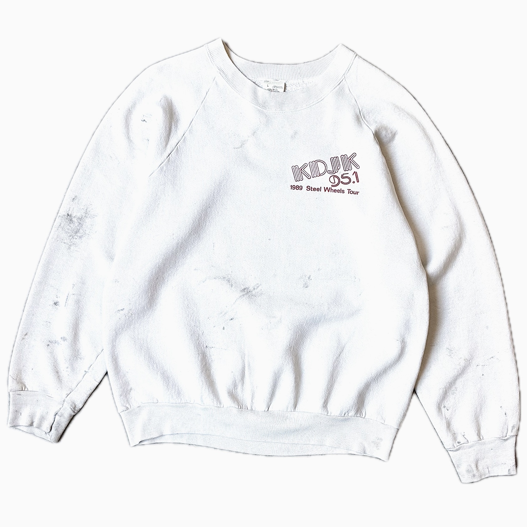 Vintage 80's【FRUIT OF THE LOOM】"ROLLING STONES TOUR 89" Grunge Sweat の画像 2