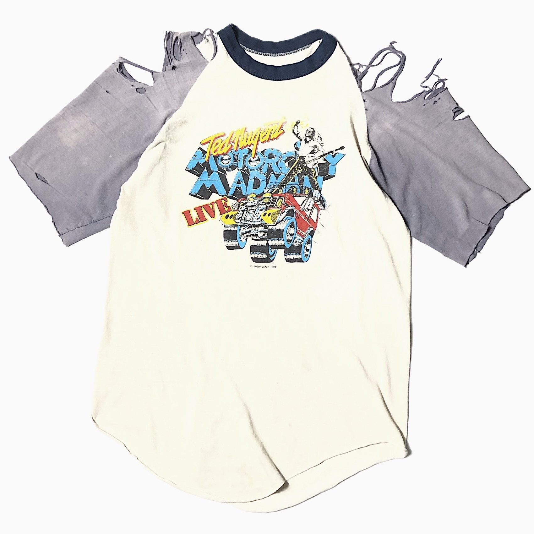 Vintage 80's "Ted Nugent" Grunge Raglan T-shirt