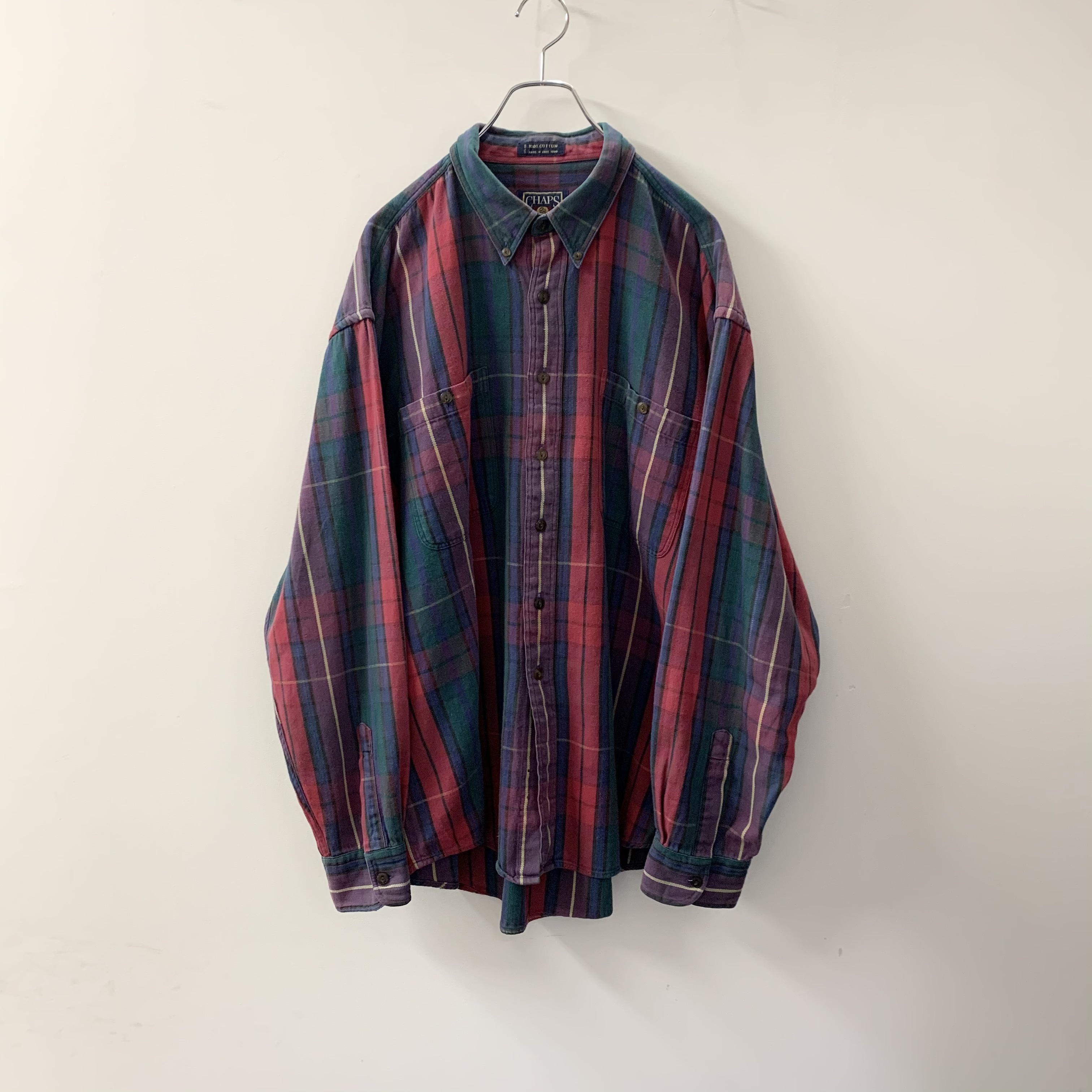 Chaps Ralph Lauren コットン チェックシャツ Size Xl メンズ 古着 古着 通販 高円寺 Largo ラルゴ Online Shop メンズ