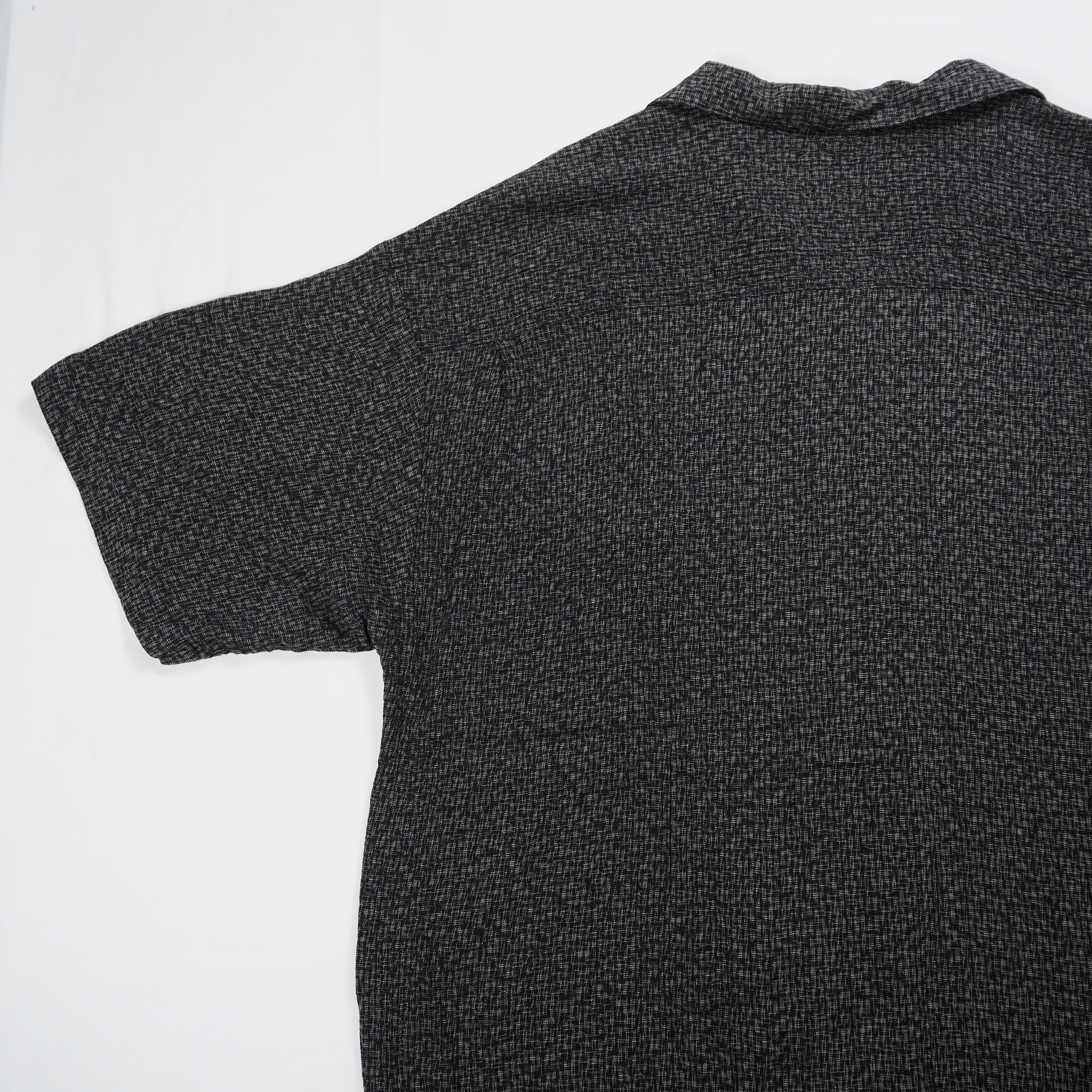 90’s Pronto Uomo 開襟レーヨンシャツ XL ブラック アメリカ製 の画像 14